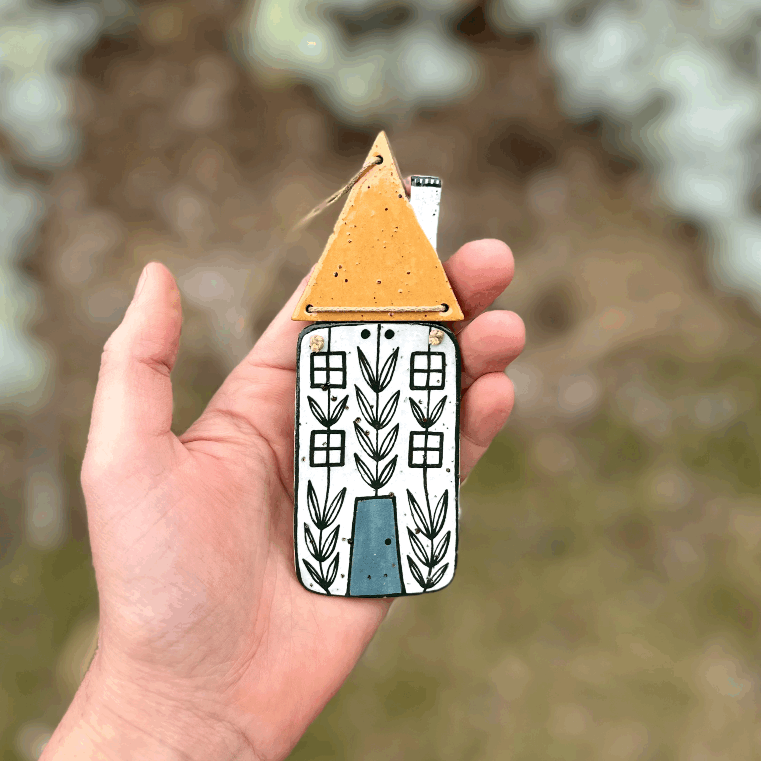 Ceramic House Wall Hanging