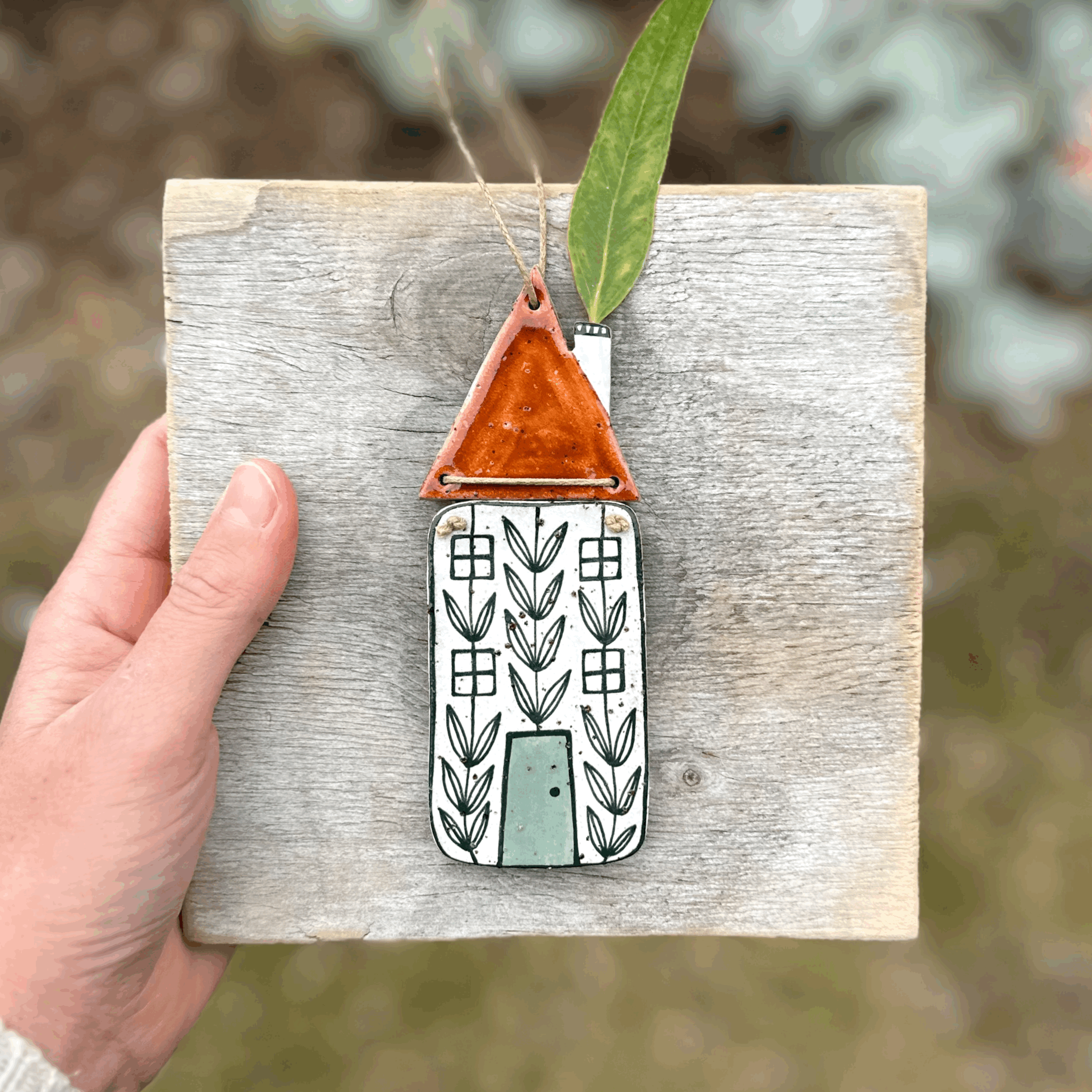 Ceramic House Wall Hanging