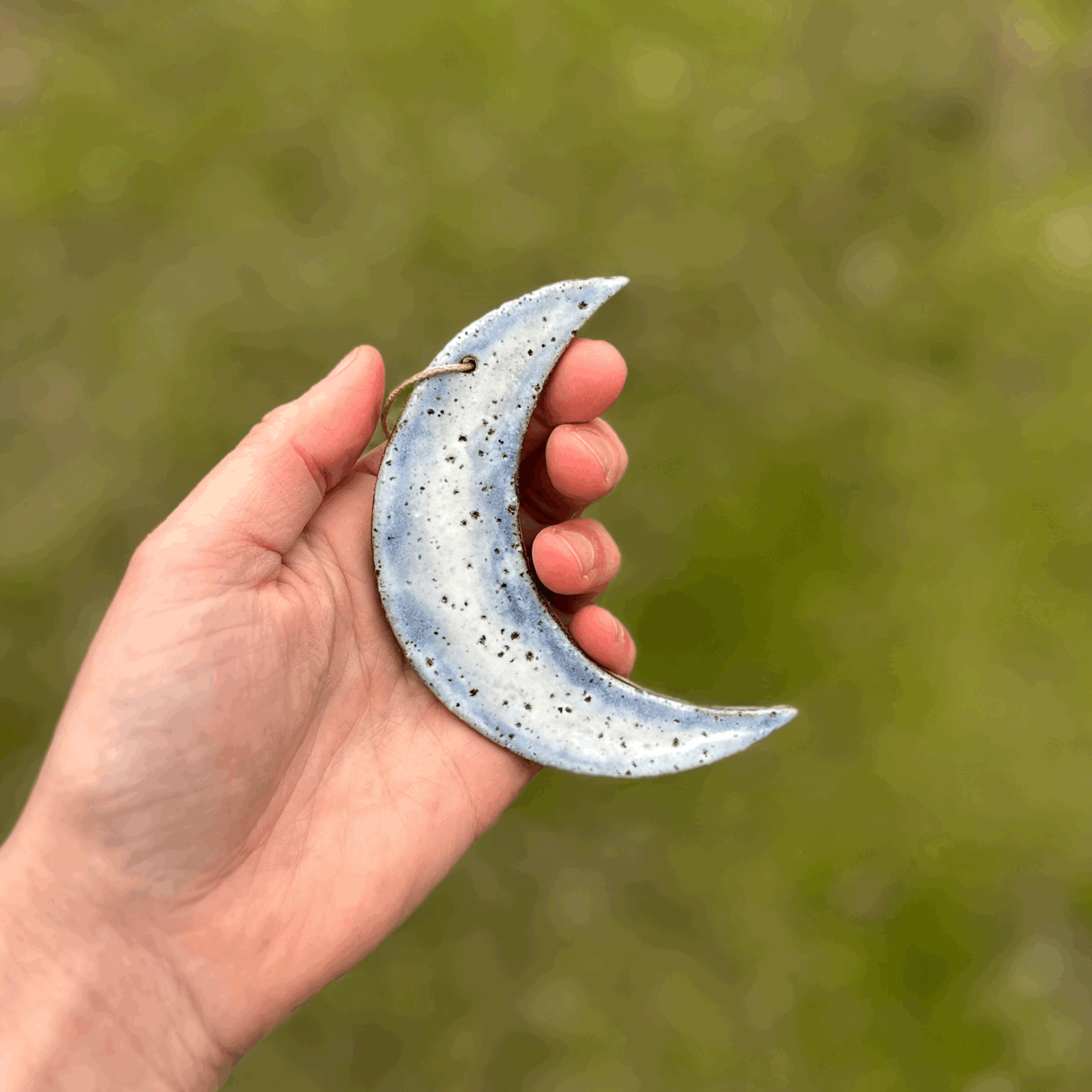 Moon Wall Hanging in Blue