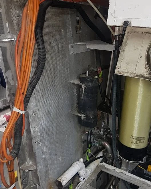 ENGINE ROOM REFINISH BEFORE