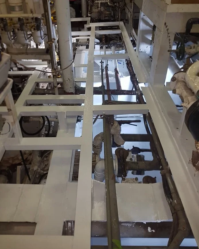ENGINE ROOM BILGE REFINISH AFTER