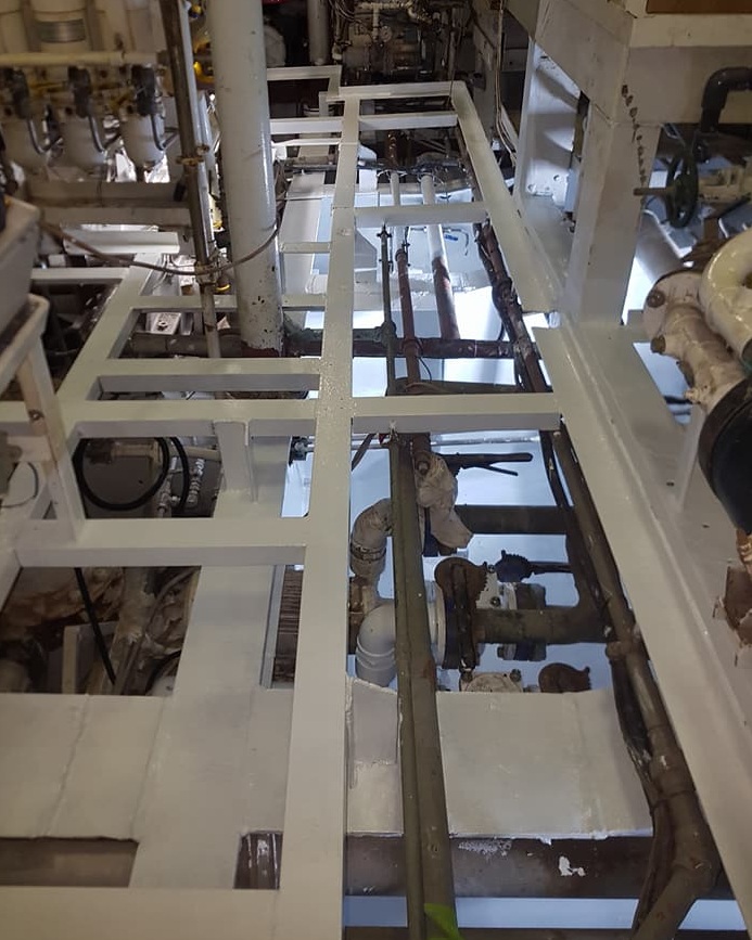 ENGINE ROOM BILGE REFINISH AFTER
