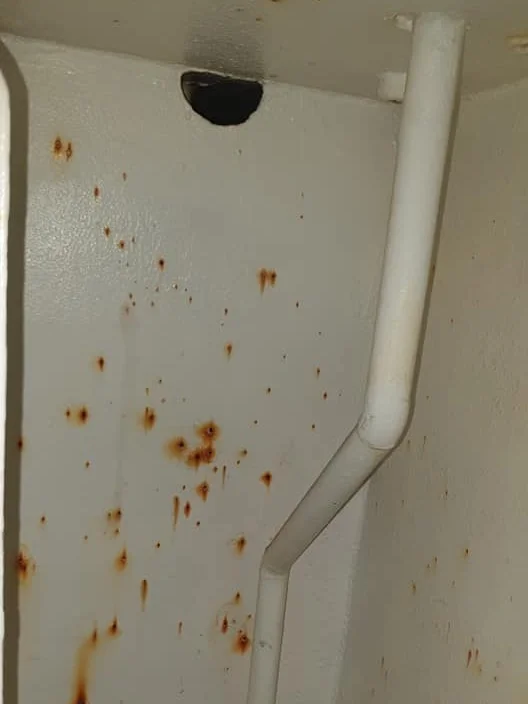 Water Tank Refinish BEFORE