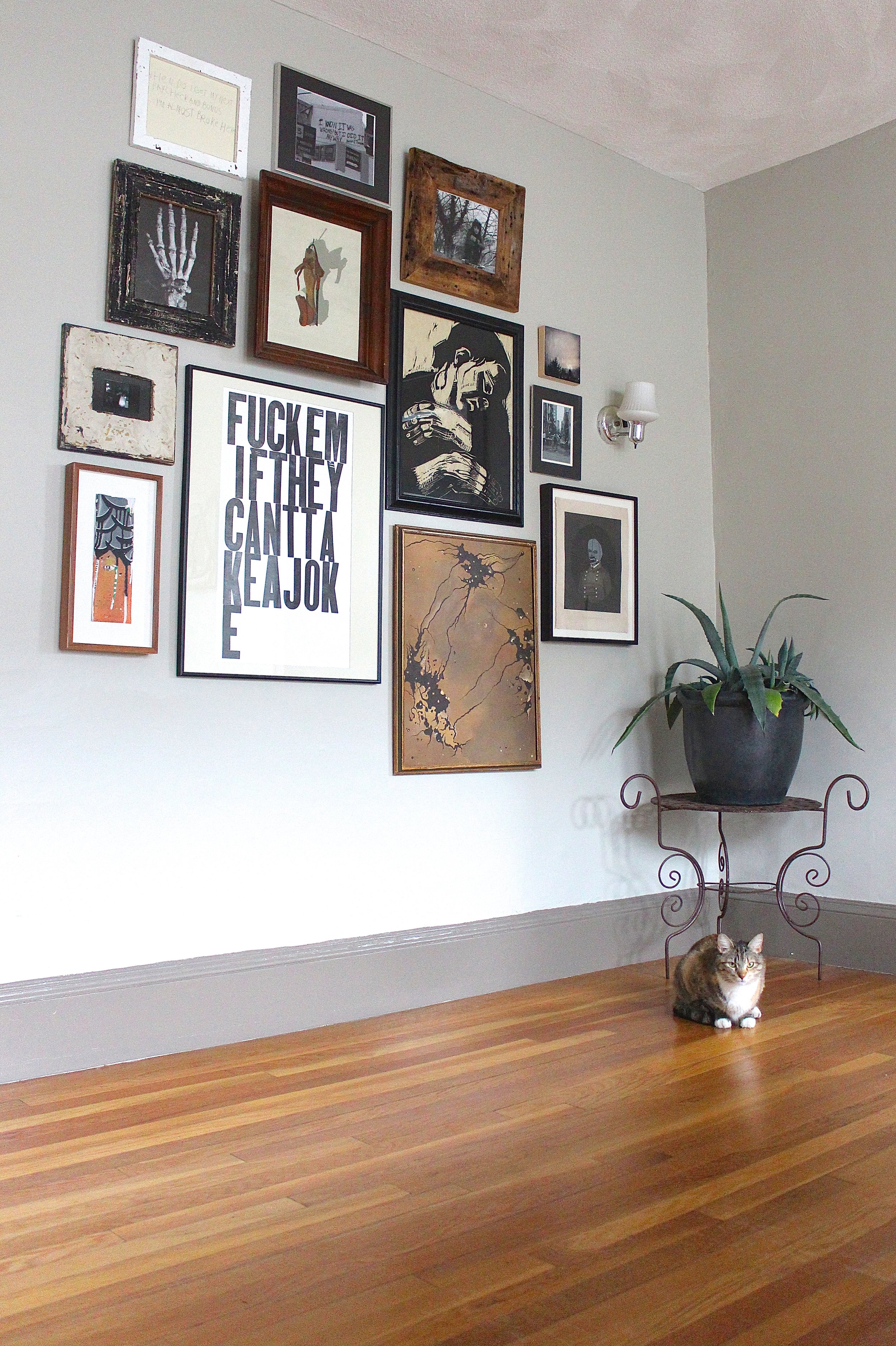 Funky dining room gallery wall .jpg