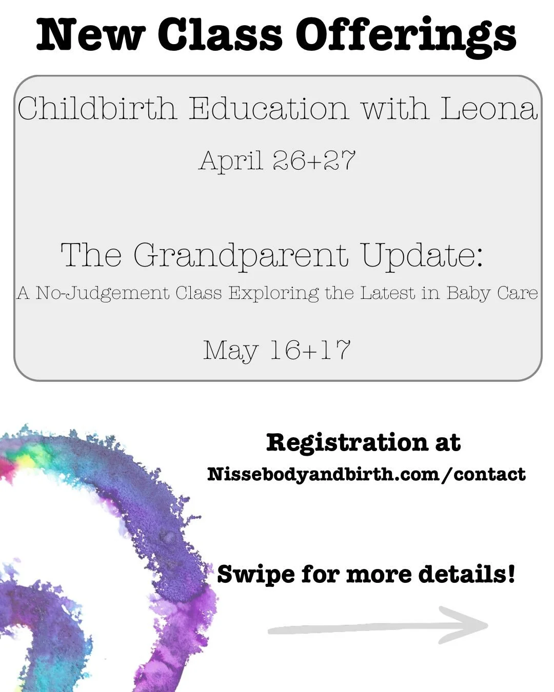 We&rsquo;re launching some classes! Join us in St Paul for Childbirth Education with Leona and The Grandparent Update to get the whole family ready to welcome a new baby.

#childbirtheducation #doula #grandparent #birth #baby 

Image Description: Thr