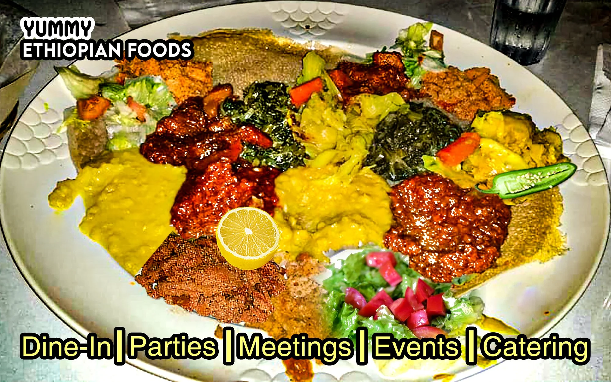 🍽️ Experience the Super Messob Platter at Messob Ethiopian Restaurant! 🍽️