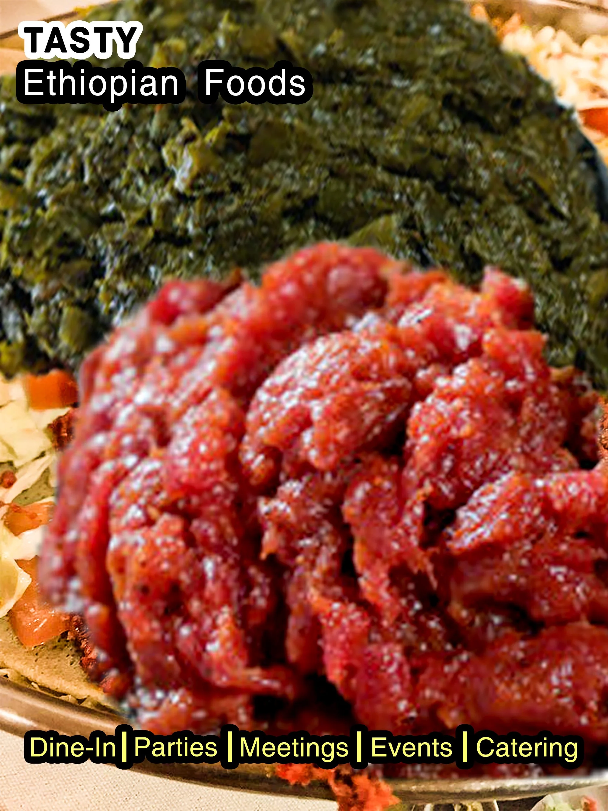 🌟 Monday Delight at Messob Ethiopian Restaurant with flavorful Kitfo🌟