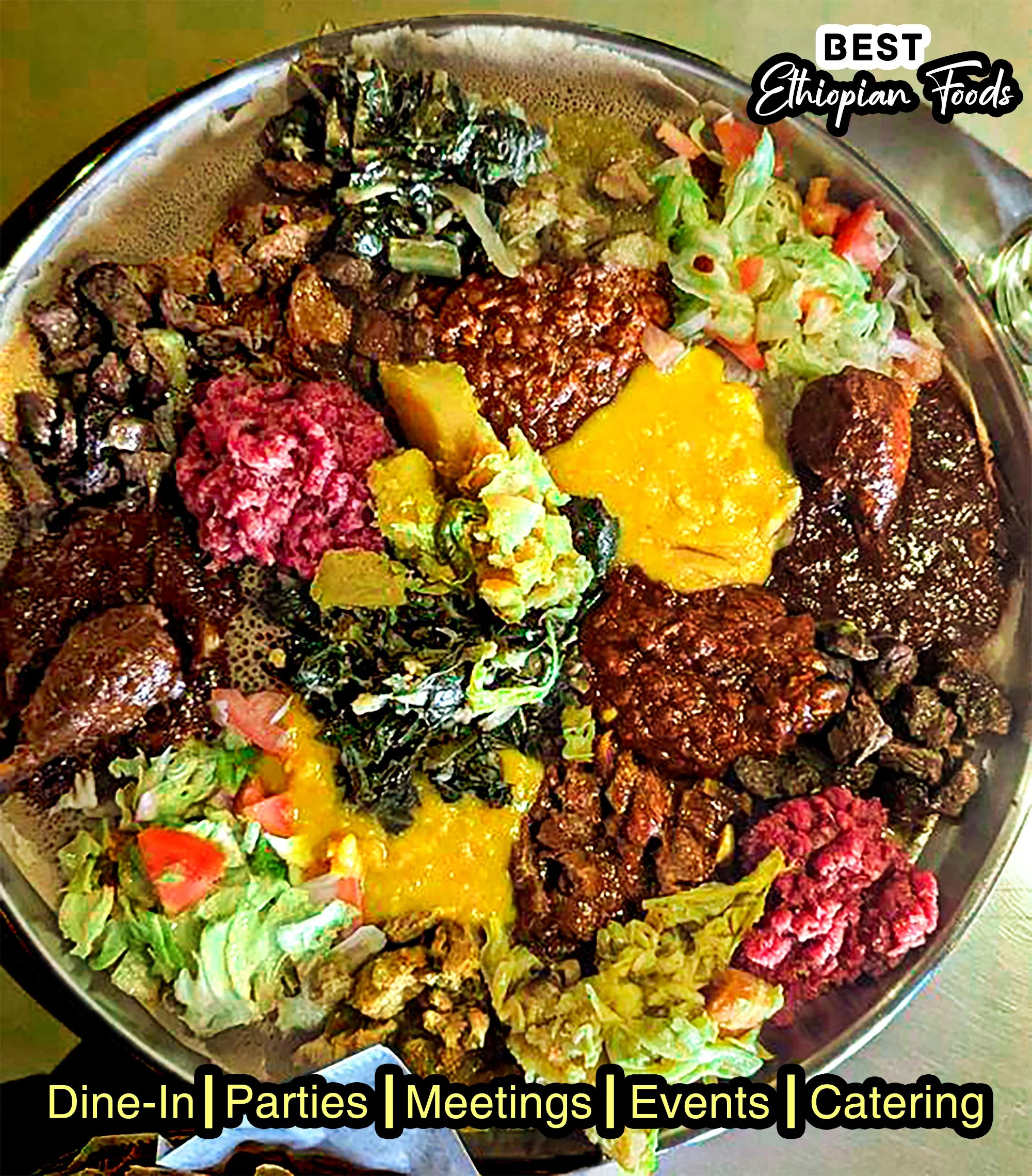 🌟 Delight in the Best Mix of Vegan, Beef, and Chicken Dishes at Messob! 🌟 