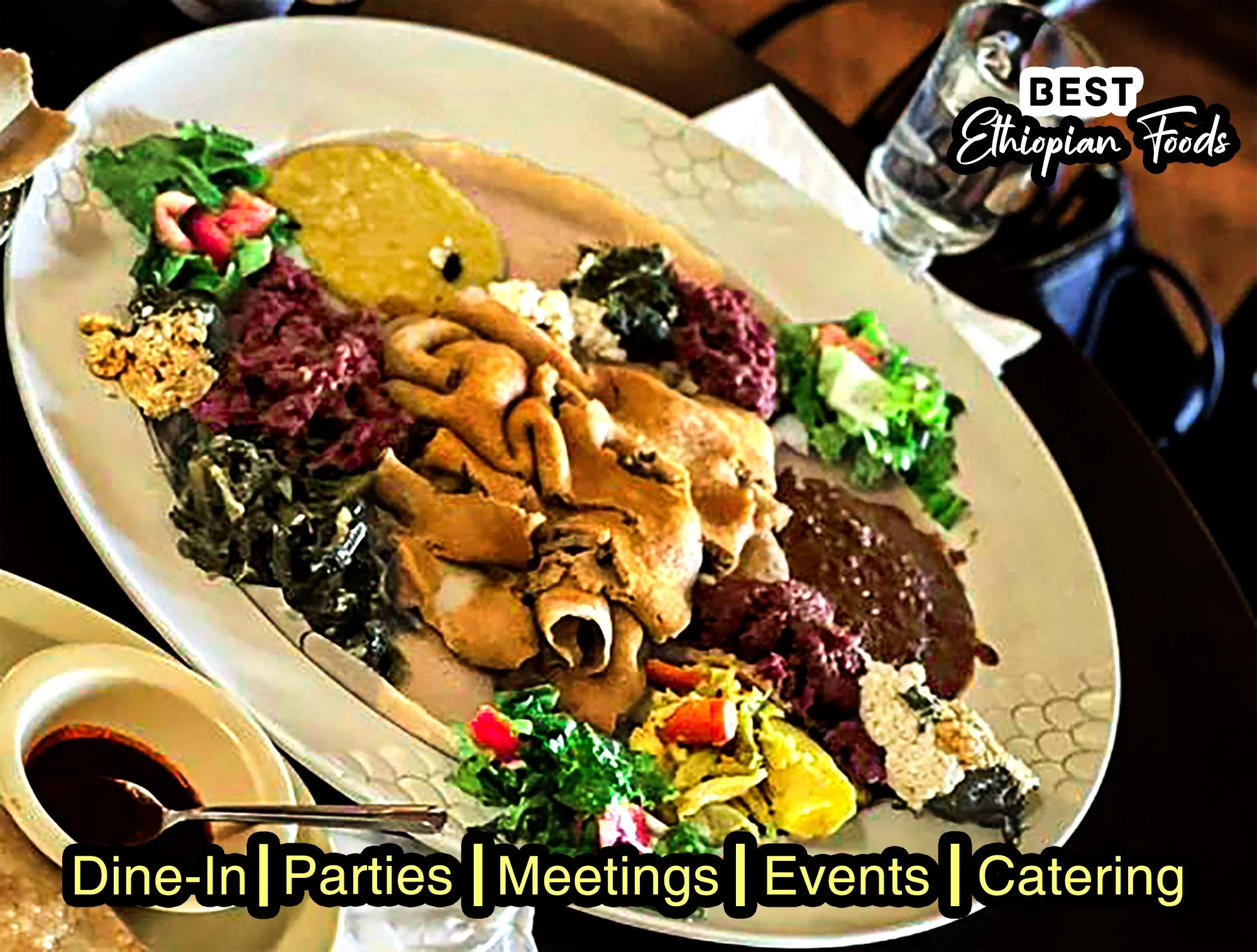 🌱 Delicious Vegan Delights &amp; Authentic Kitfo at Messob Ethiopian Restaurant in Los Angeles