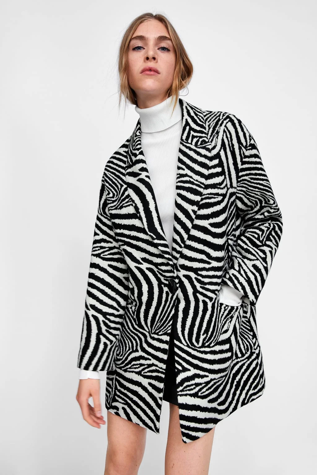 zebra jacket zara