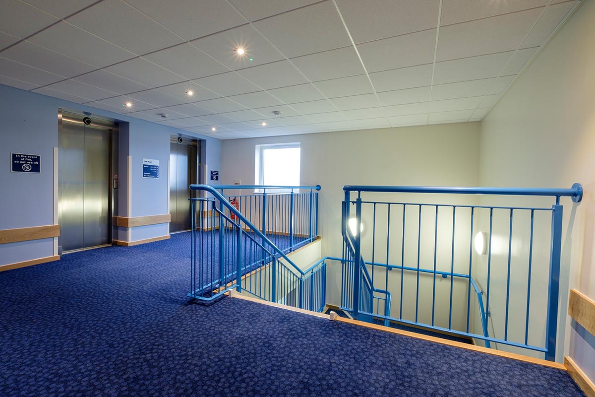 Travelodge hotel Andover lifts and staircase