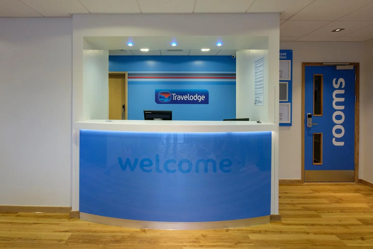 Travelodge hotel Andover reception