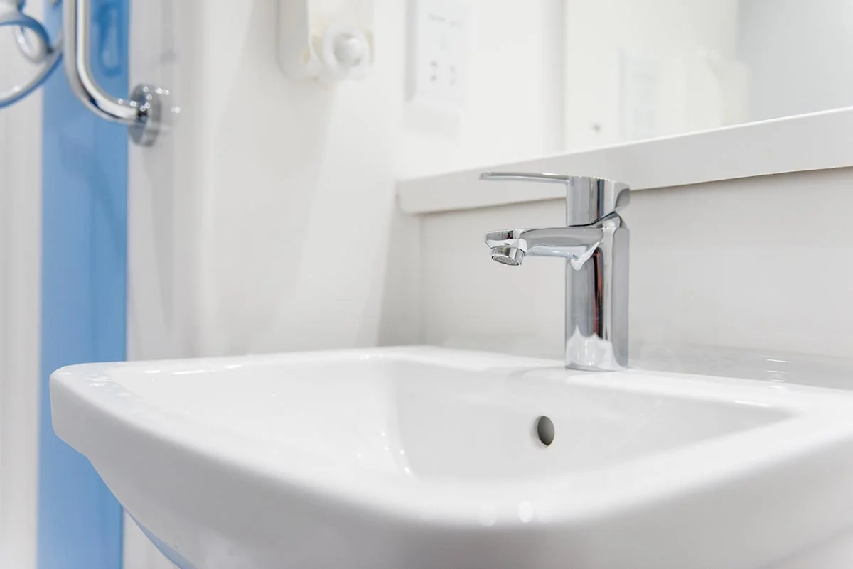 Travelodge hotel Weston-Super-Mare sink in bathroom