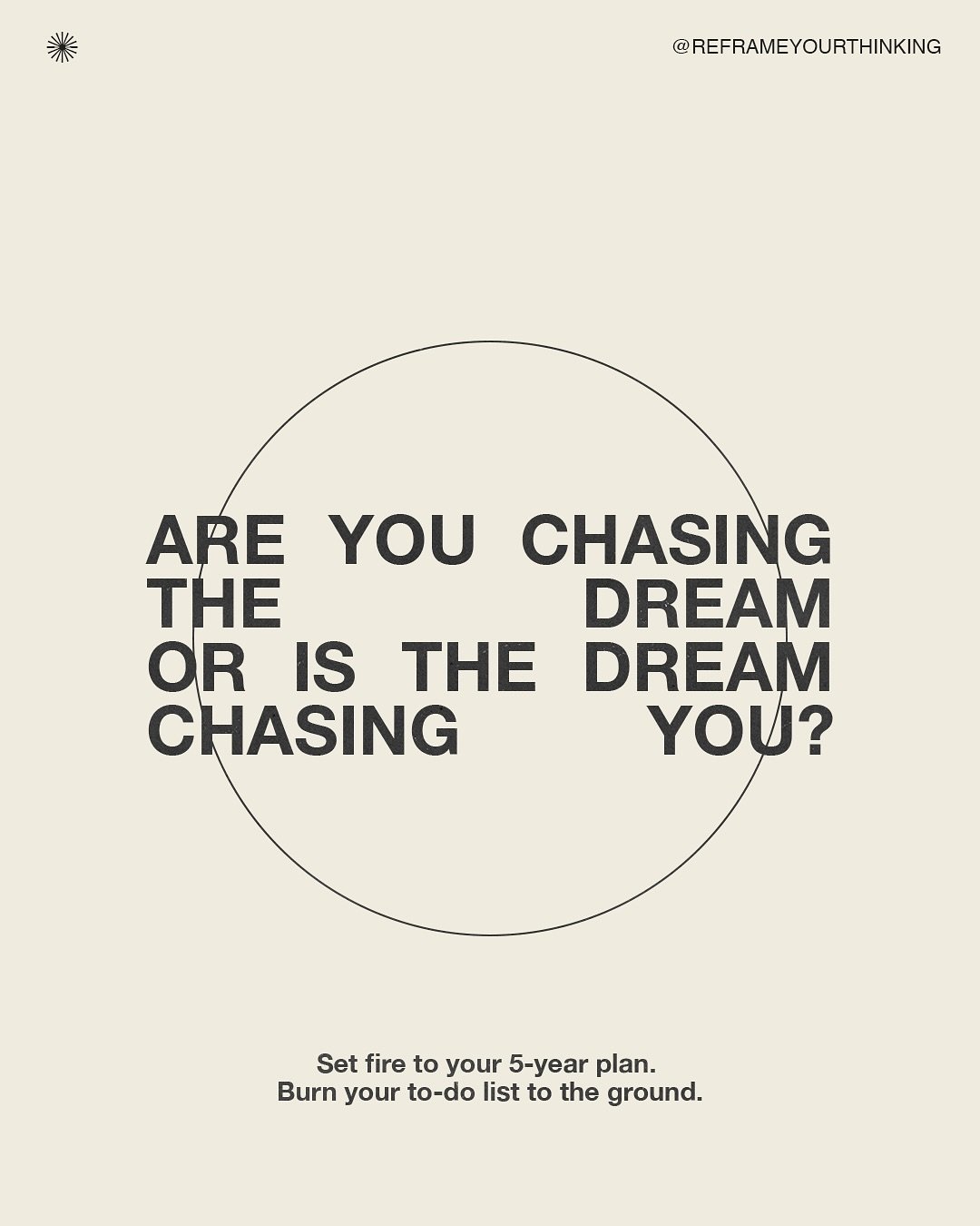 Falling *MADLY* in love with your life is the only strategy you&rsquo;ll ever need to master.

What goals are you chasing? You&rsquo;ll know when you&rsquo;re focusing on the wrong thing the moment your body starts to ache with emptiness, even as you