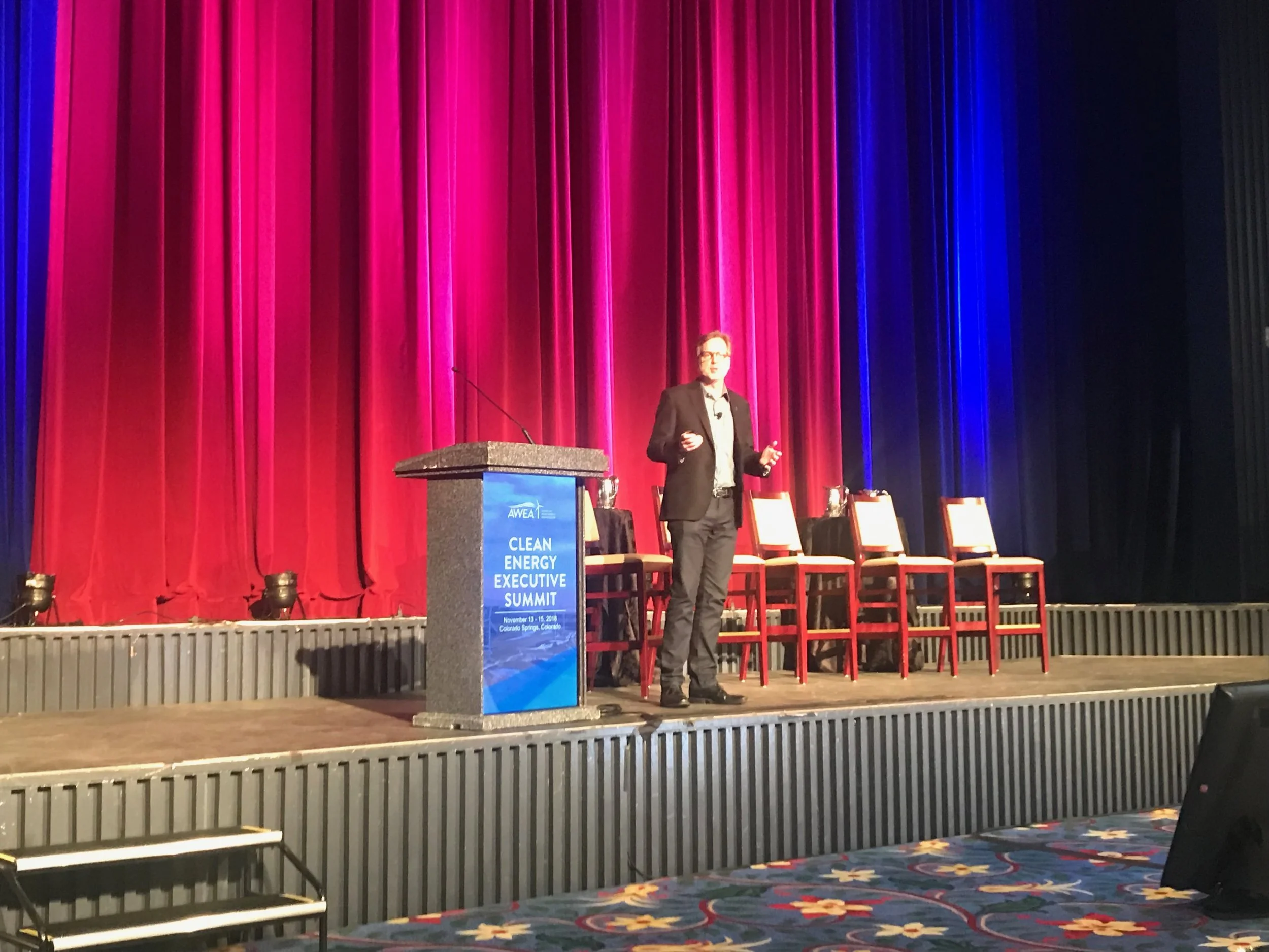 CEO Bill Nussey keynotes the AWEA Annual Summit