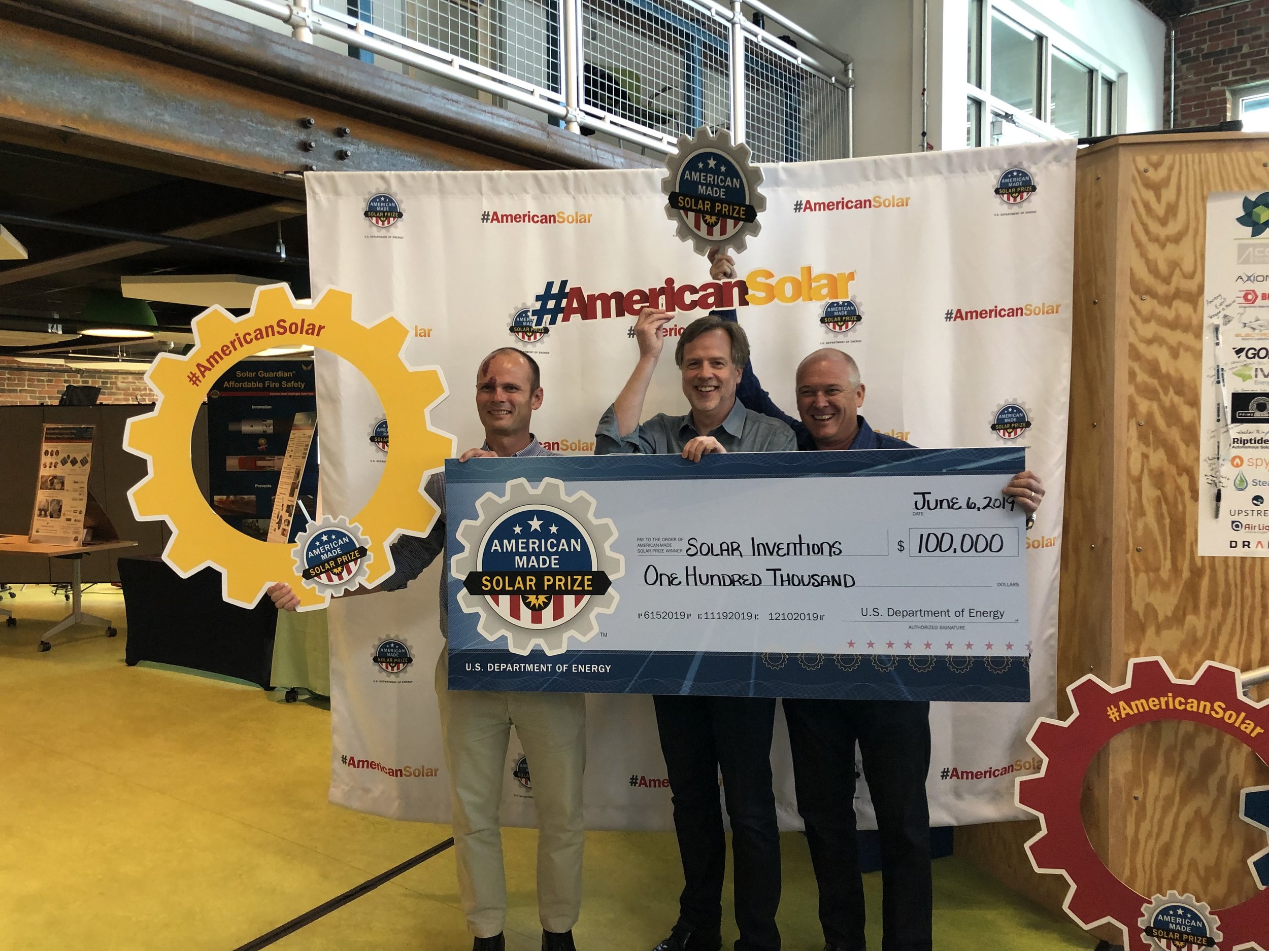 Solar Inventions is named a Finalist in the US Department of Energy's American Made Solar Prize