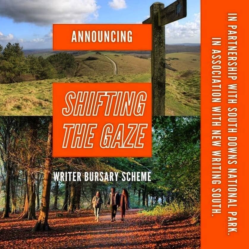 Super happy to have been awarded a #ShiftingtheGaze writers bursary in partnership with @writingourlegacy @southdownsnp &amp; in association with @newwritingsouth. I've always felt a connection to the South Downs. 🌄 I began leading group walks in th
