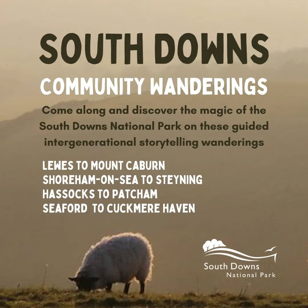 Come along to a free guided South Downs wandering tour- discover hidden gems, make new friends and experience the magic of @southdownsnp! 🐑🌿🌊

The walks, funded by the South Downs National Park, aim to enable people to access and enjoy the Nationa