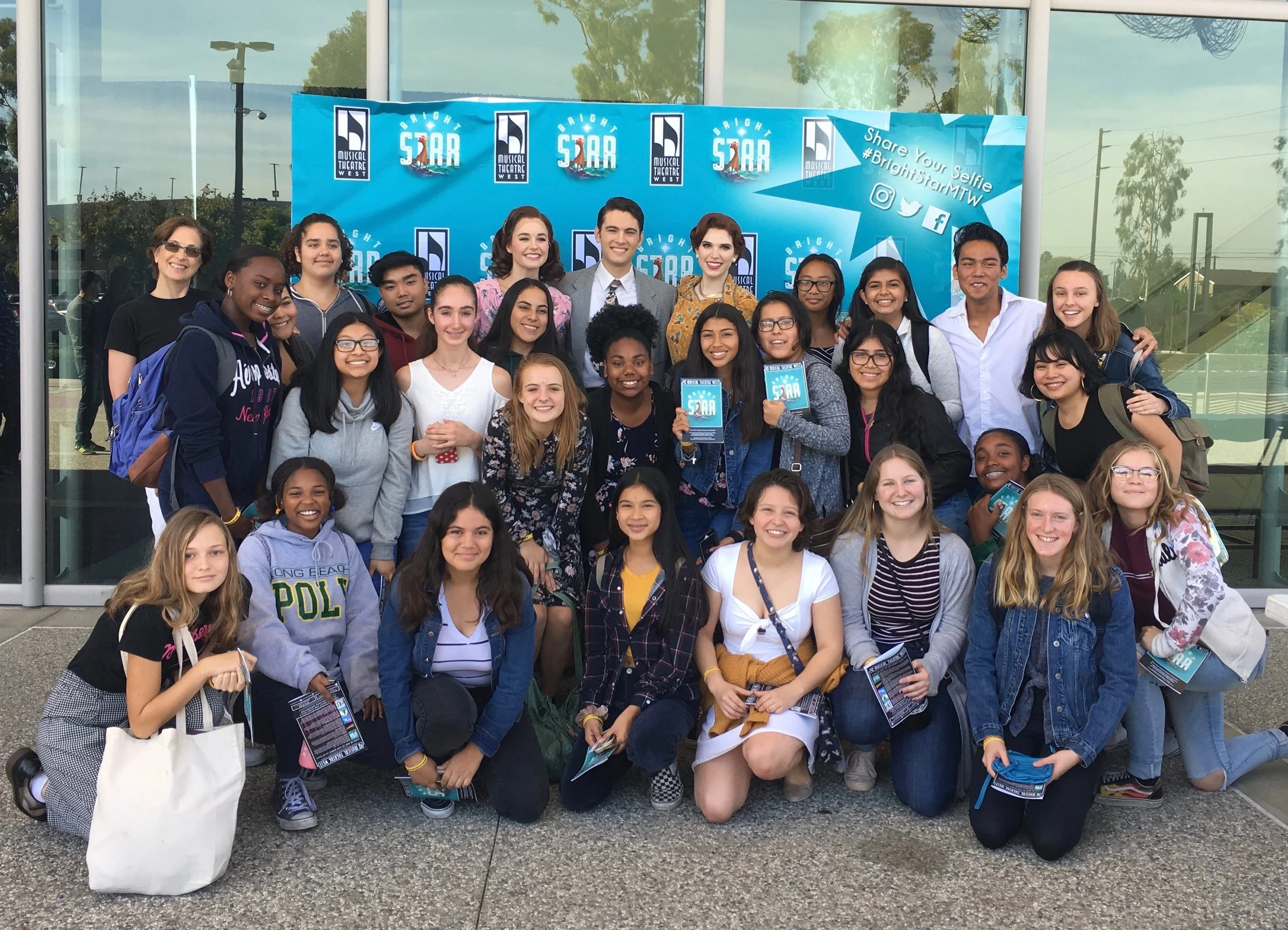 Theatre Arts Field trip to the Musical Theatre West field trip to the the Carpenter Center. Joining us are three of the leading actors from Bright Star!