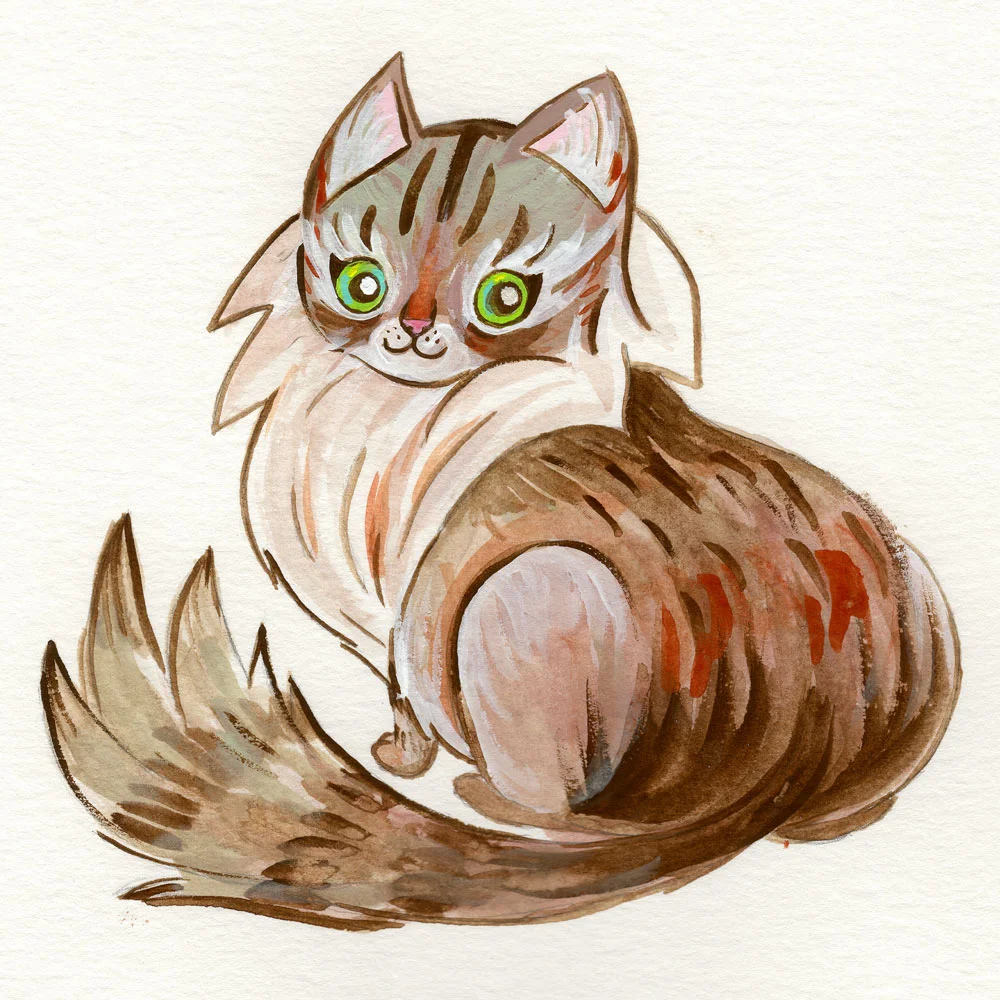 Acryla-Gouache, 9 x 12 watercolor paper