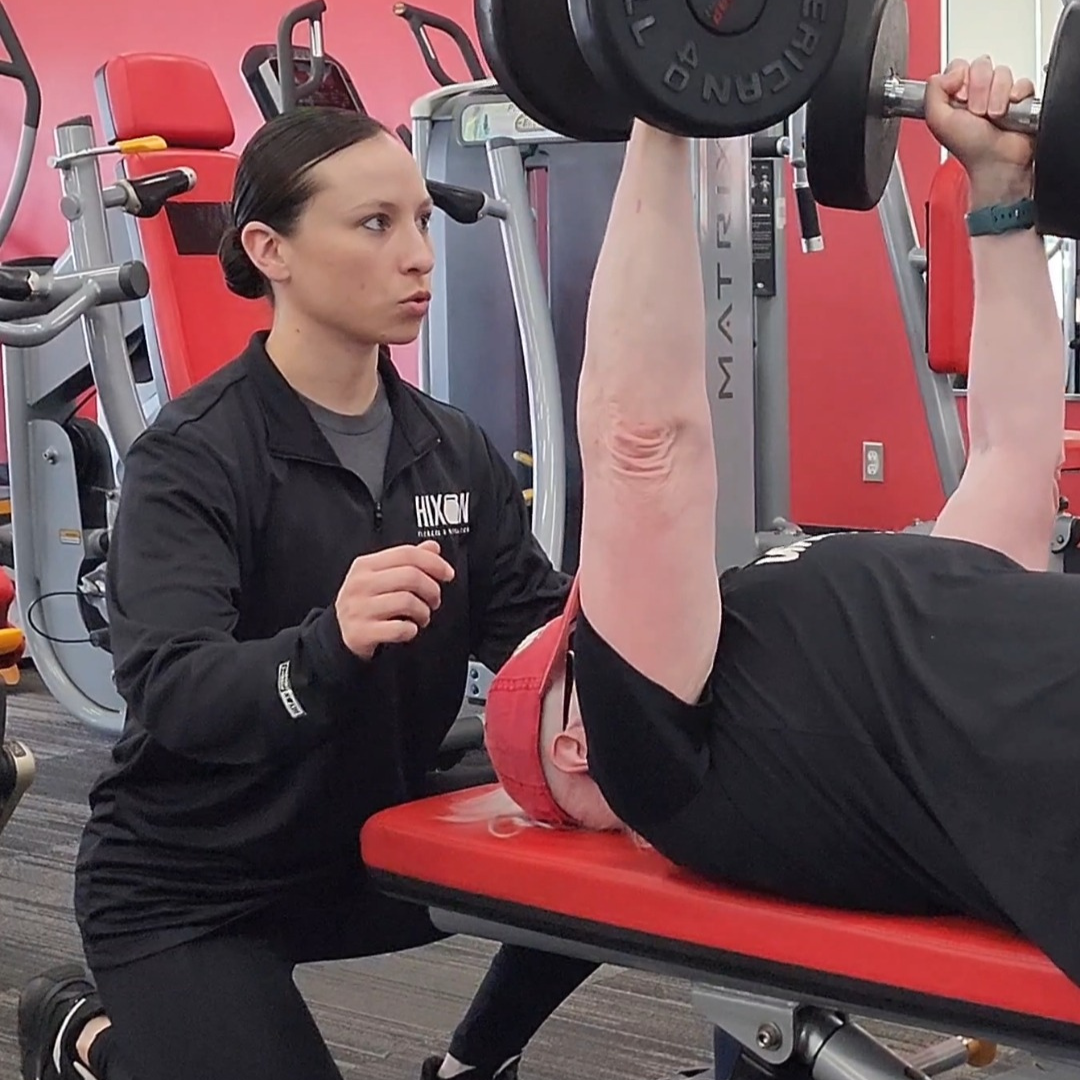 Fitness Director Lacey Warner coaching a custom personal training session