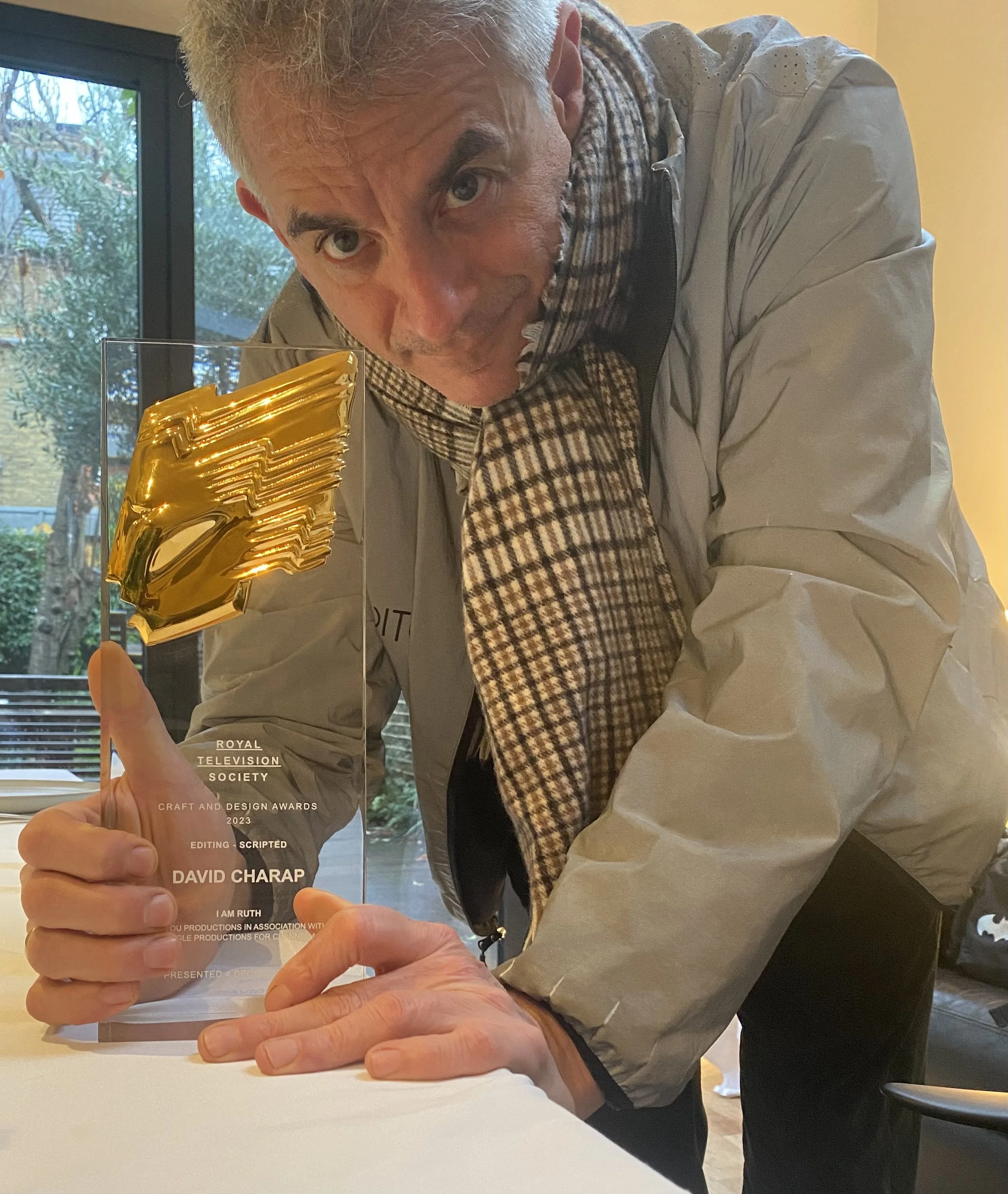 David wins RTS for Best Drama Editing on I am Ruth
