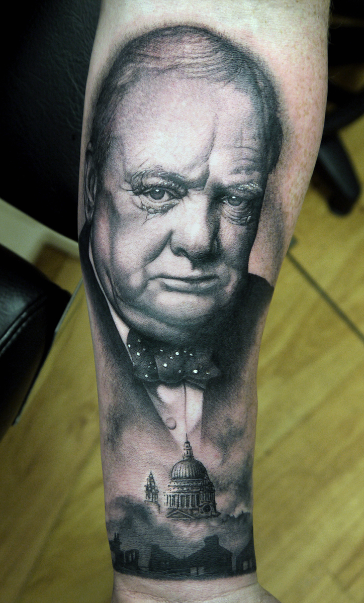 Winston Churchill tattoo