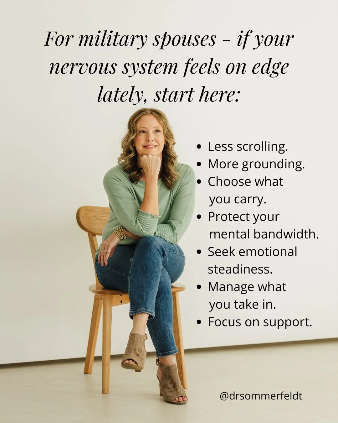 Being a military spouse already requires so much from you on every level: emotionally, mentally, and physically. When the news cycle becomes more intense, it can quietly add to the weight you are already carrying, making it feel even heavier.

If you