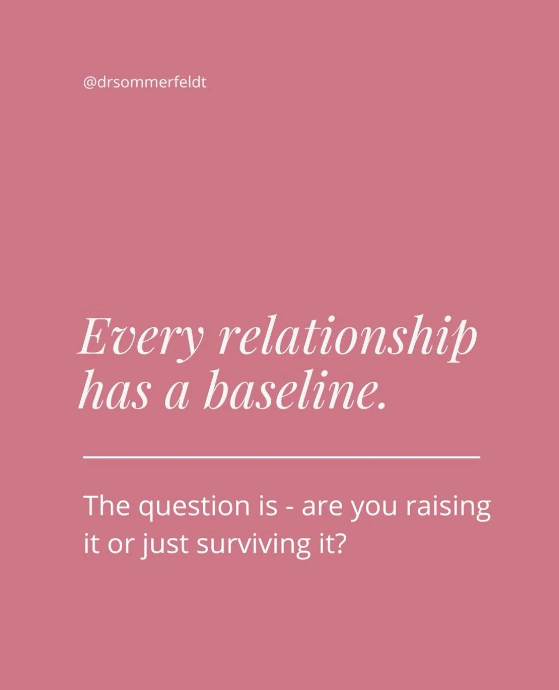 Here&rsquo;s what I mean by baseline.
&nbsp;
Every couple has a &ldquo;normal.&rdquo; The default temperature of their relationship on an average Tuesday. How connected they feel. How quickly they recover after conflict. Whether they feel like roomma