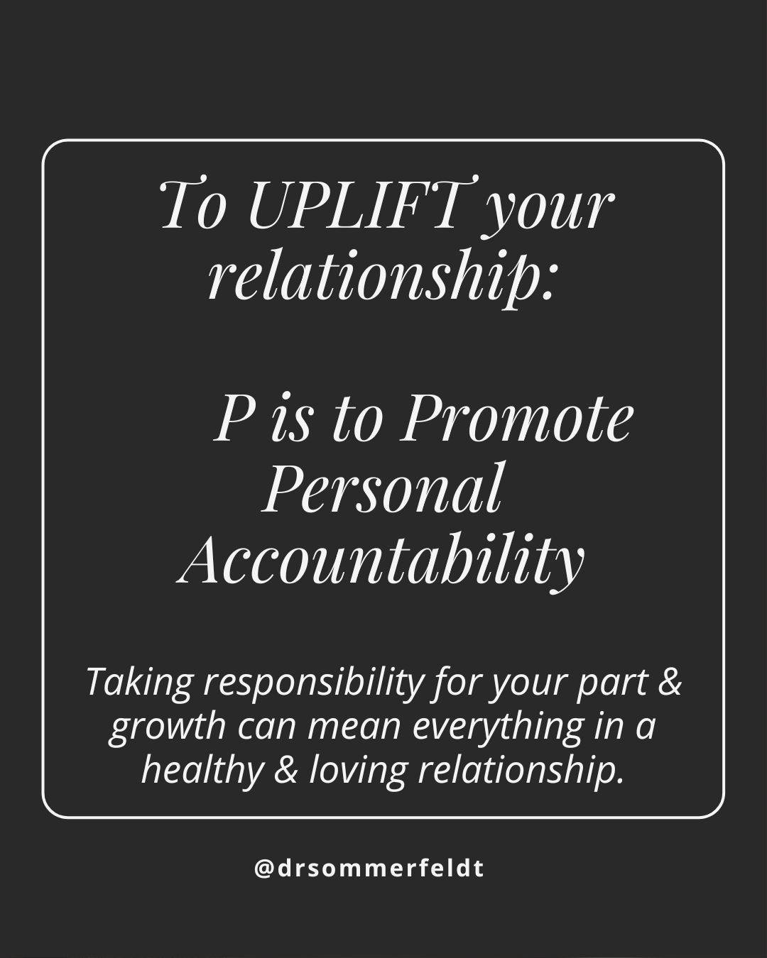 Accountability is one of the most misunderstood words in relationships.

Most people hear it and think: blame. Who's at fault. Who needs to apologize. Who was wrong.

But that's not what accountability is &mdash; at least not the kind that actually c