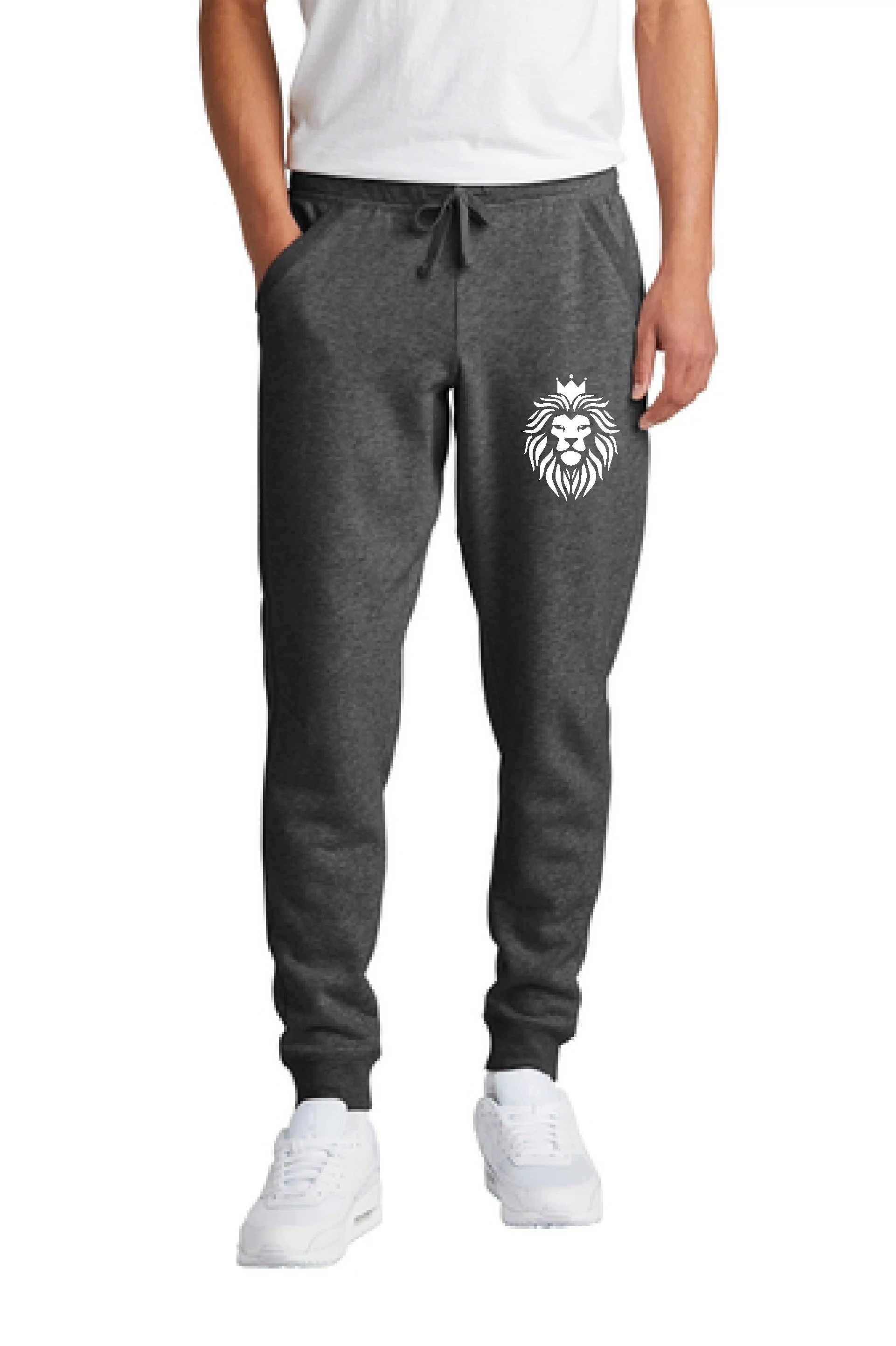 CHAT Charcoal jogger with lion.jpg