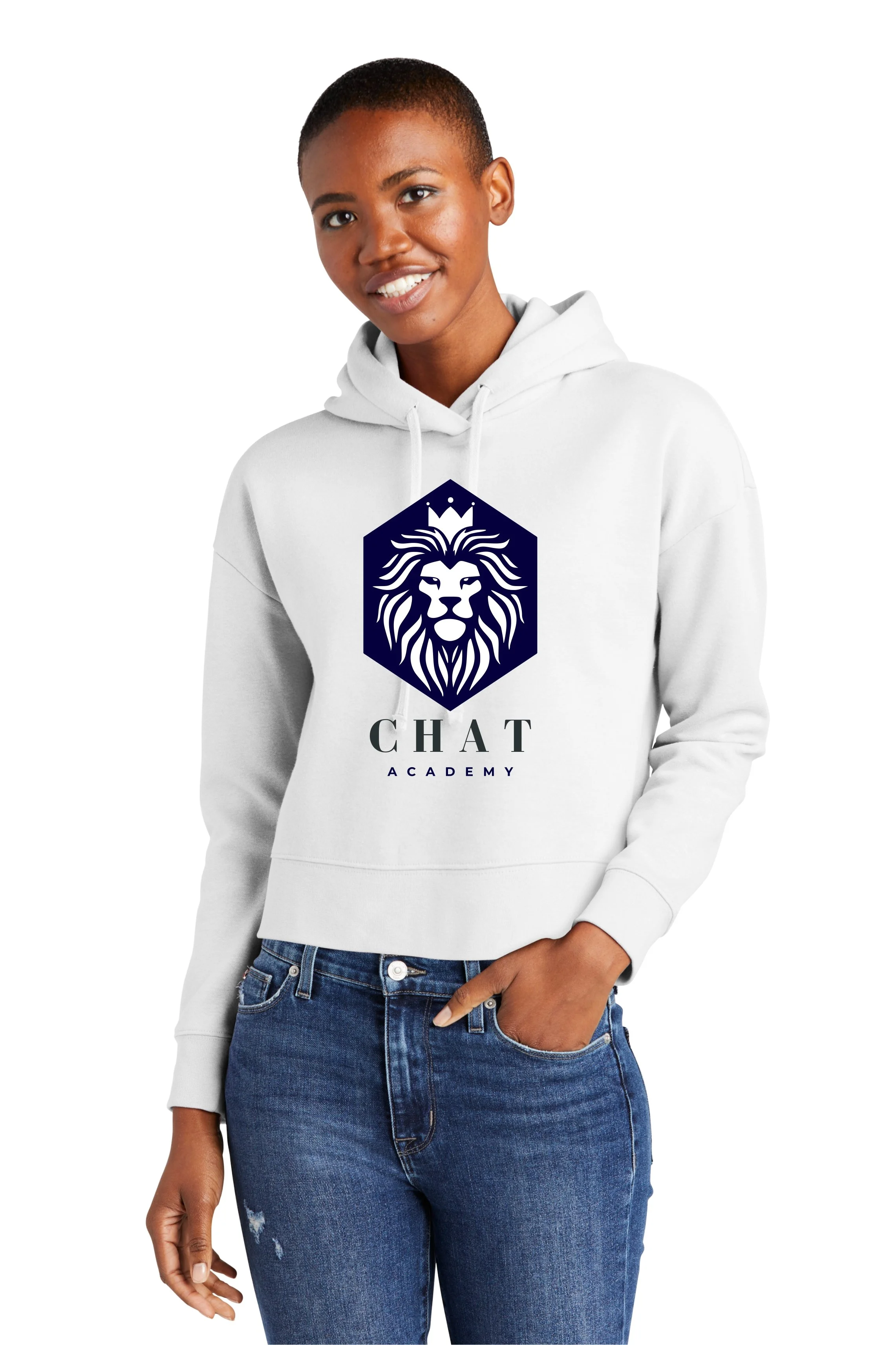 CHAT mockup white womens hoodie model.jpg
