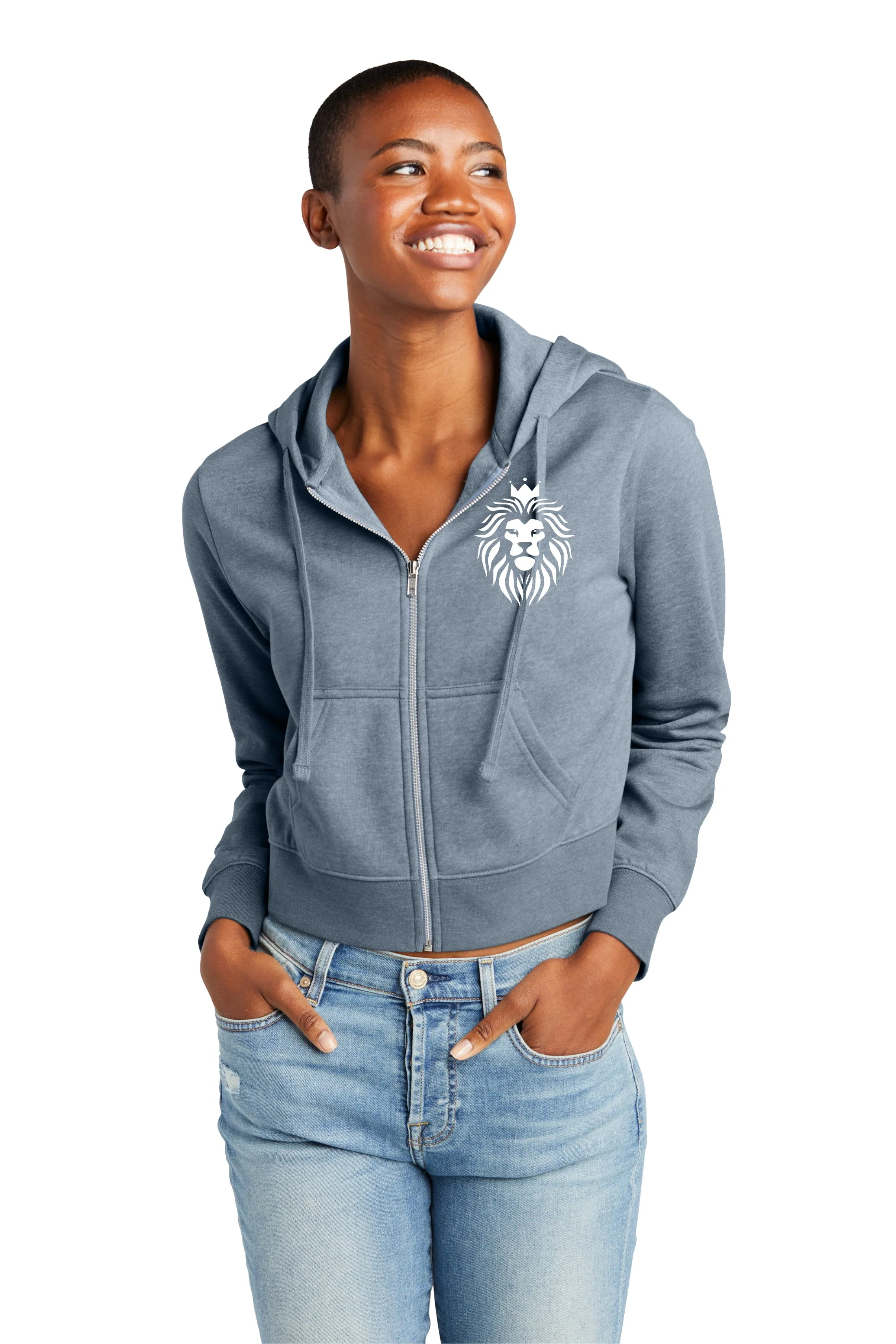 CHAT mockup soft blue womens zipup hoodie model.jpg