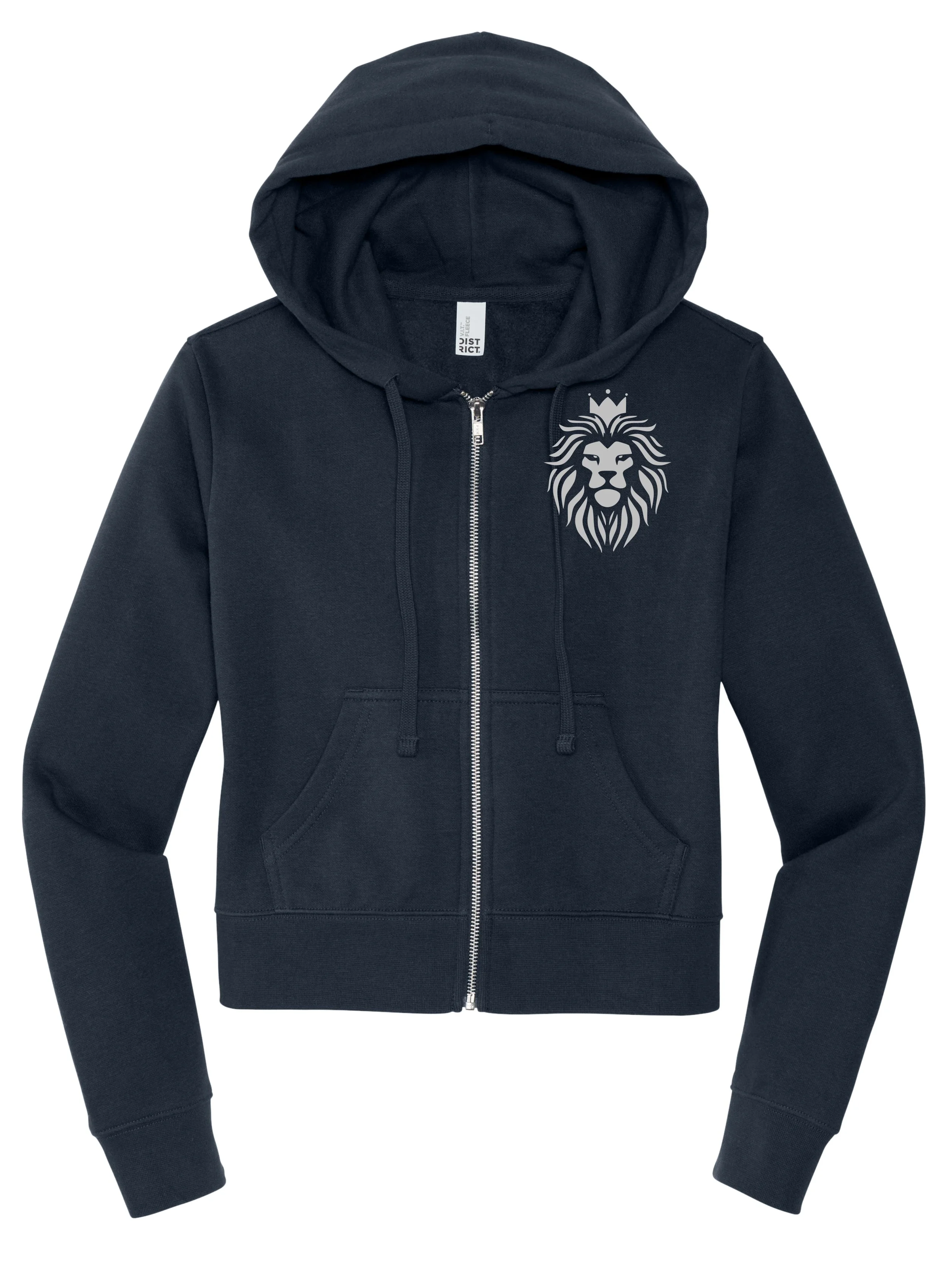 CHAT mockup navy womens zipup hoodie flat.jpg