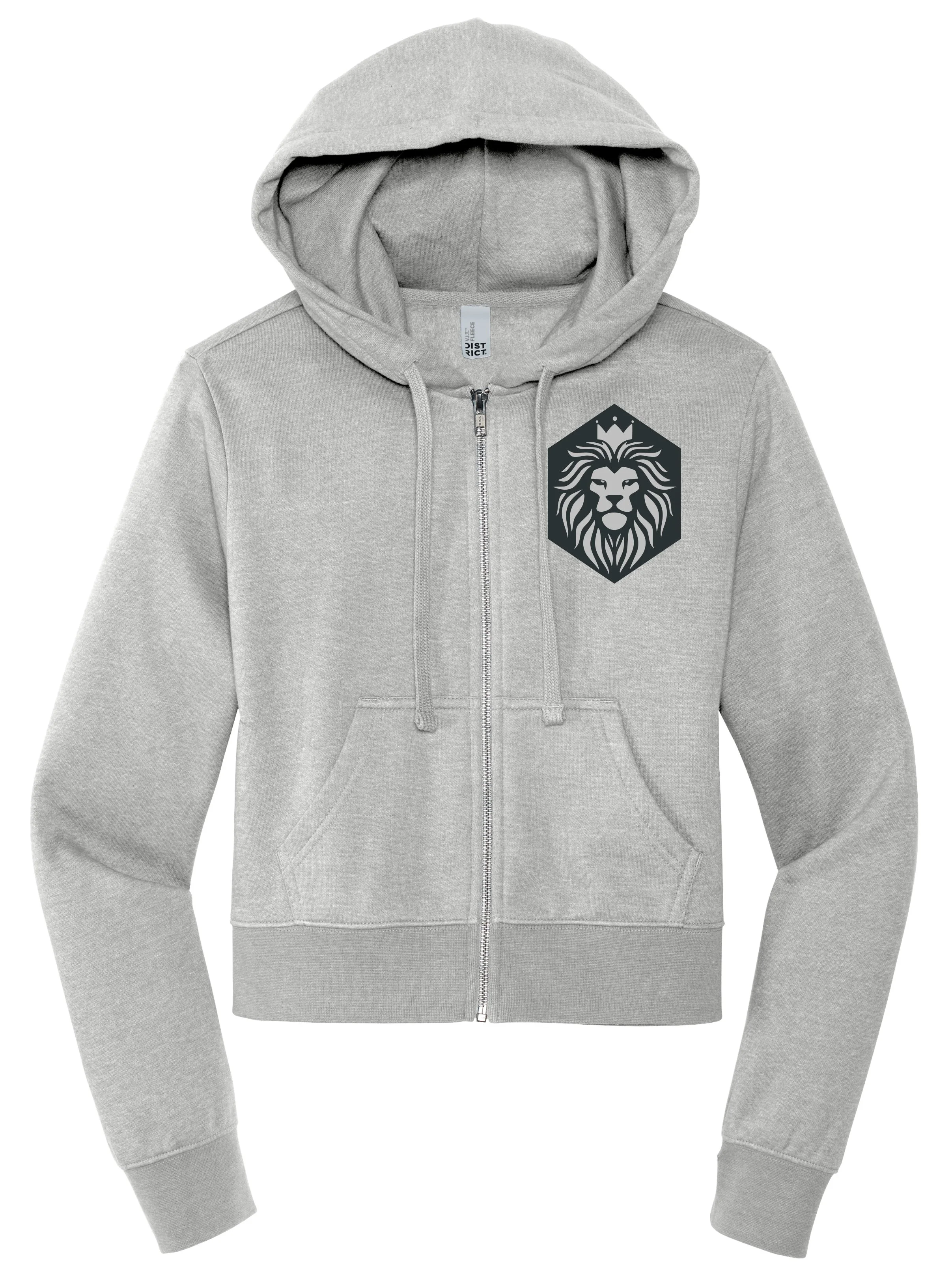 CHAT mockup lt grey womens zipup hoodie flat.jpg