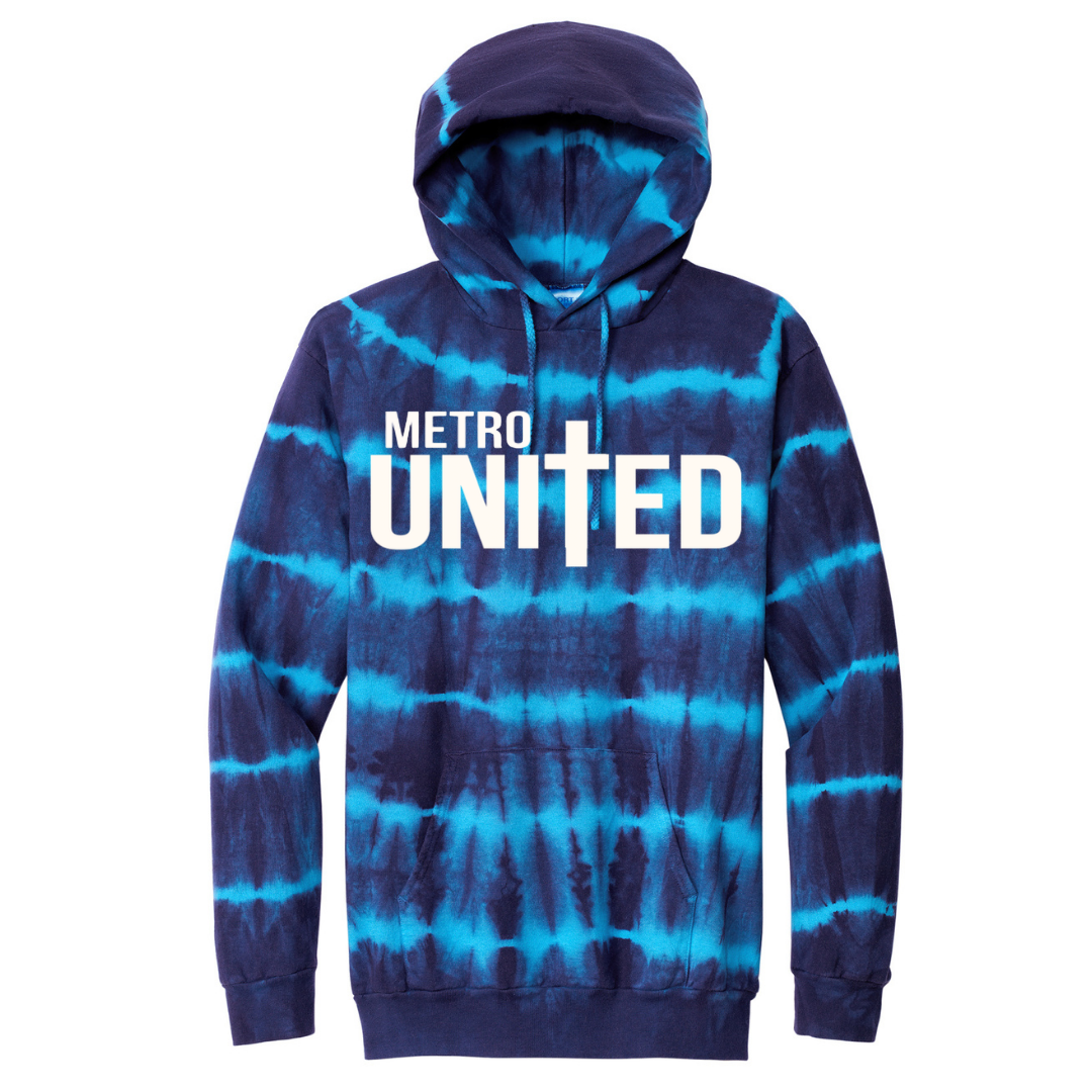 Striped Tie-Dye Hoodie