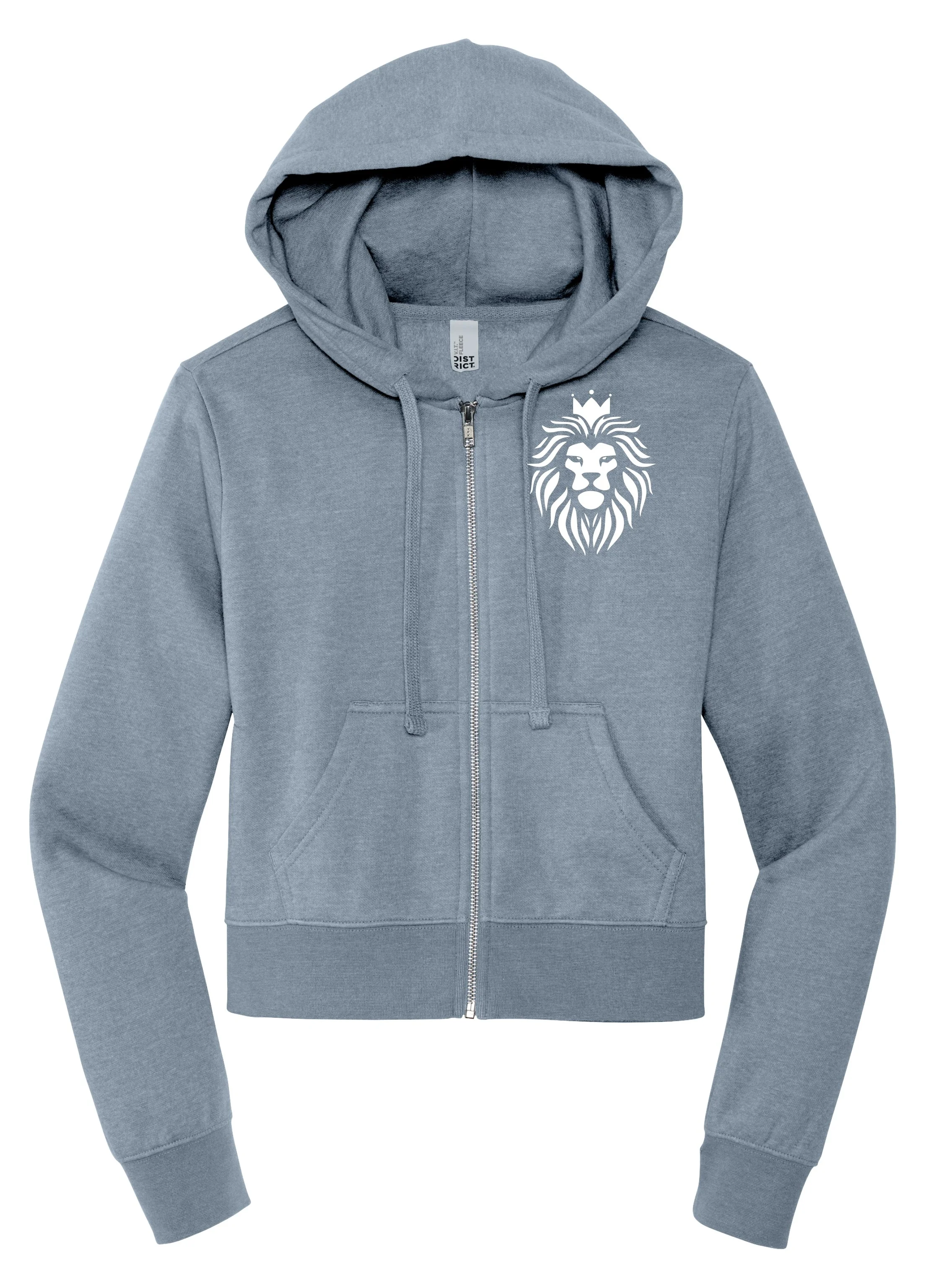 CHAT mockup soft blue womens zipup hoodie flat.jpg
