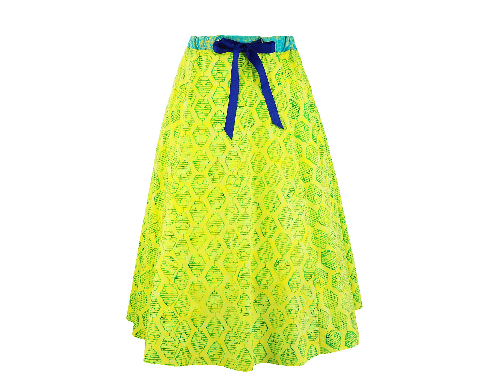 Beehive Print Batik Skirt