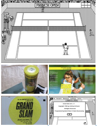 The first tennis game simulation for the Mac computer
