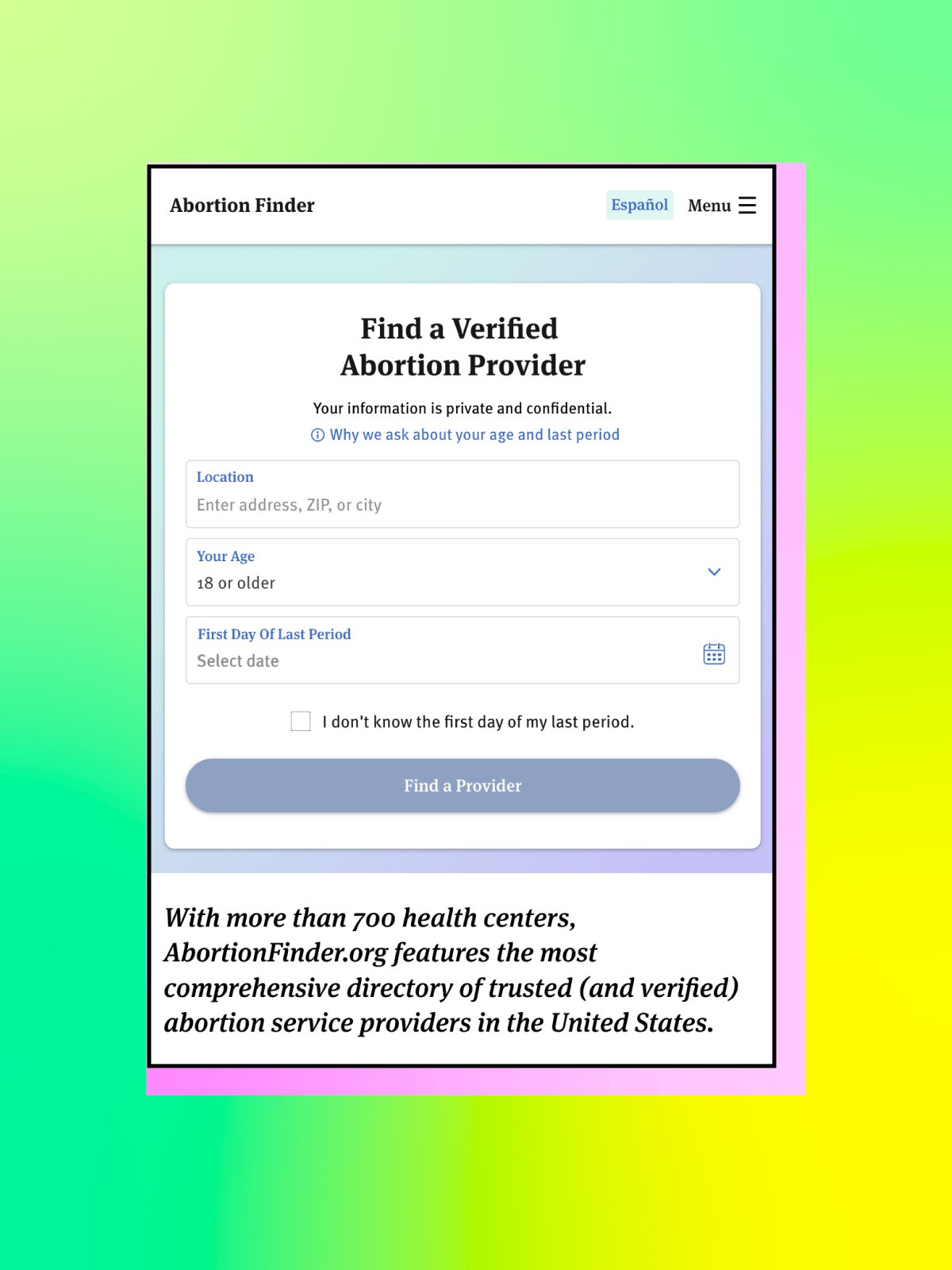 Abortion Finder