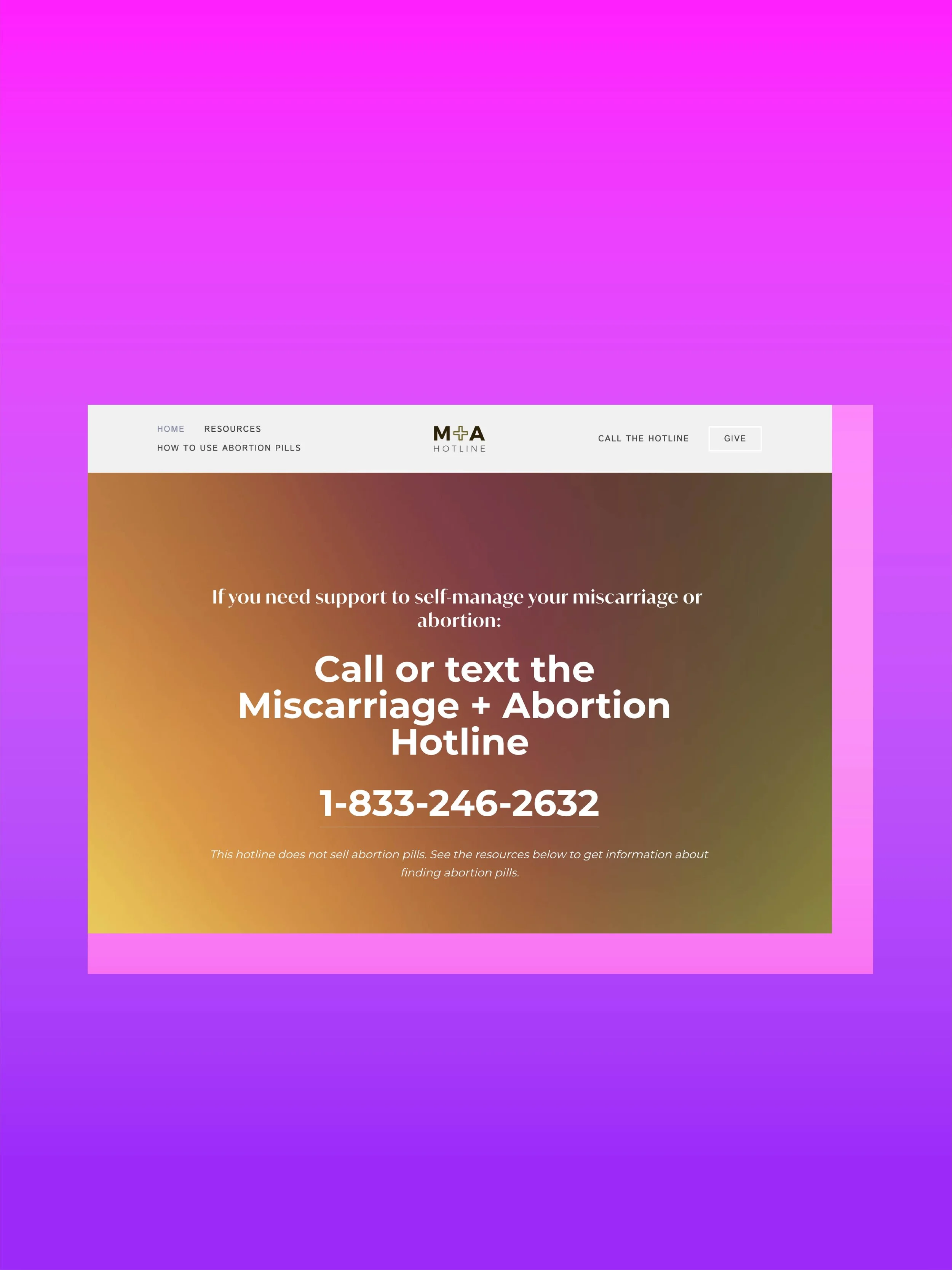 Miscarriage &amp; Abortion Hotline