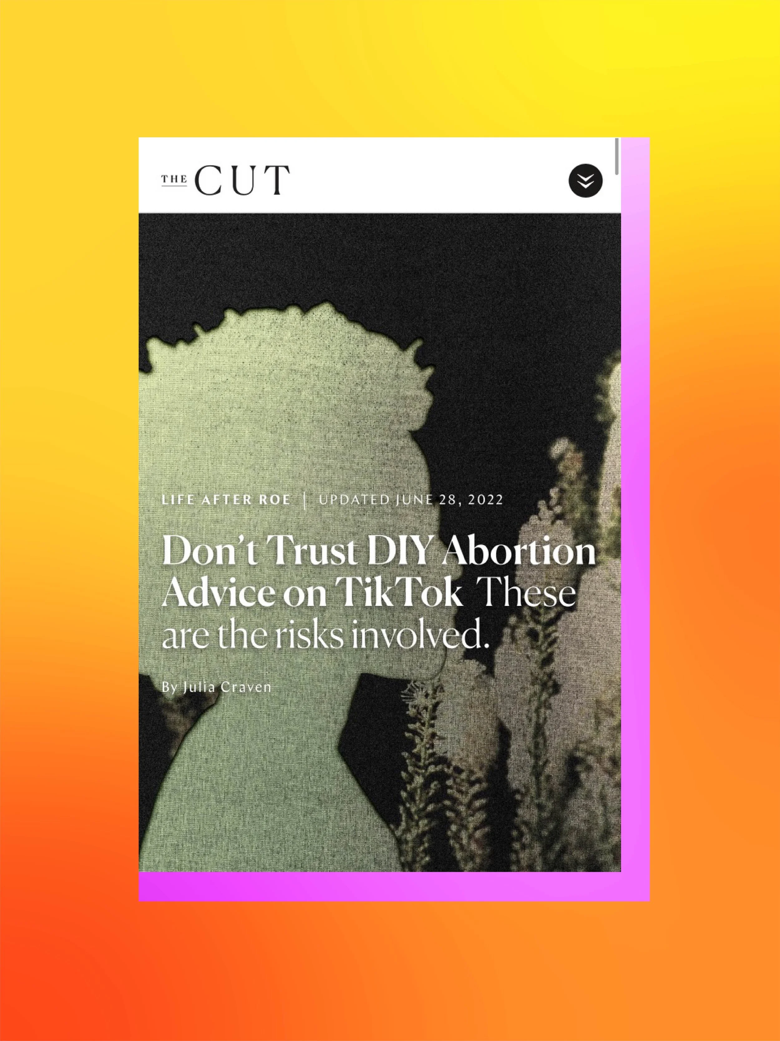  Don’t Trust DIY Abortion Advice From TikTok 