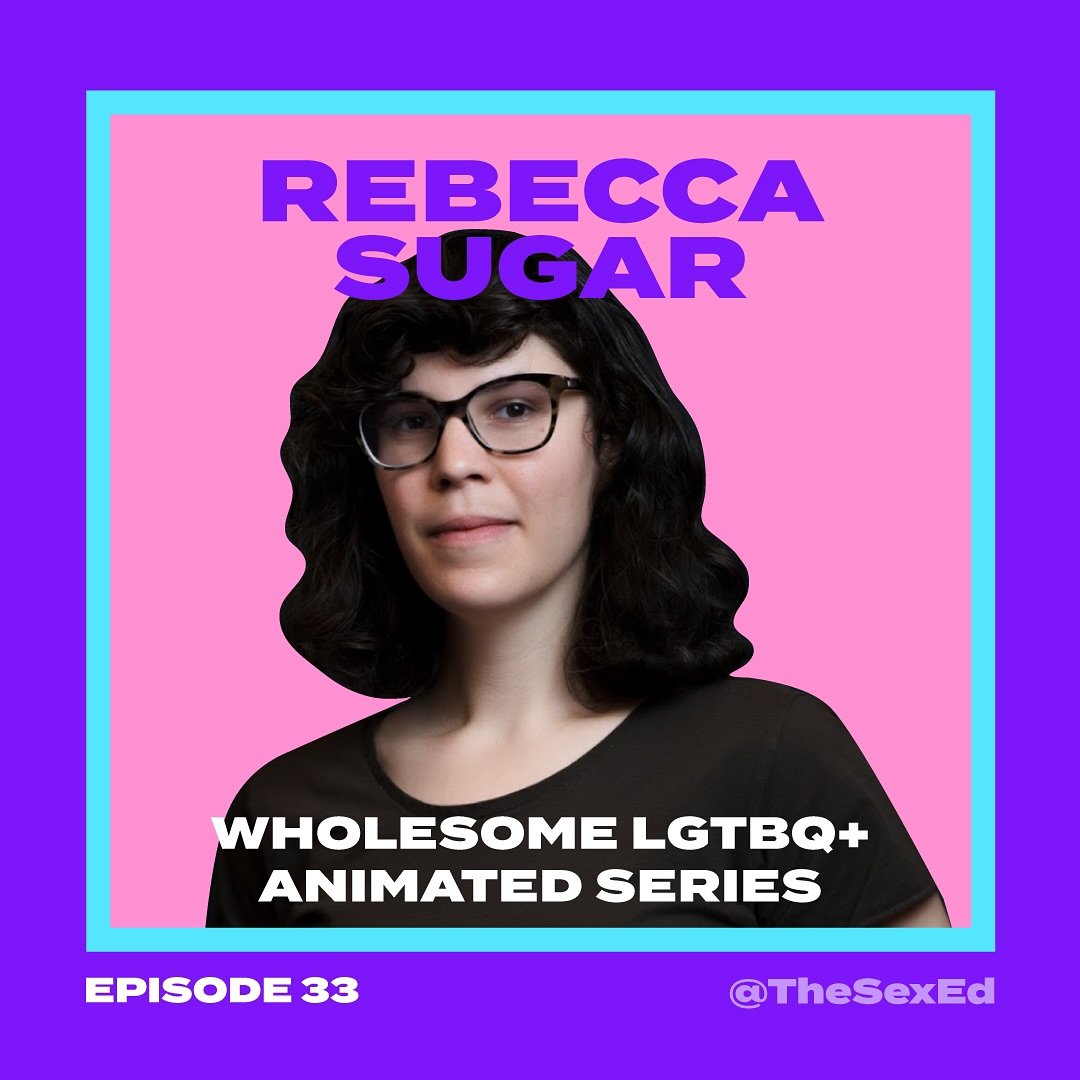 Have you listened to our podcast episode with @rebeccasugar ? Rebecca is an animator, writer, musician and creator of the groundbreaking animated series Steven Universe and is the first non-male in Cartoon Network history to create their own series, 