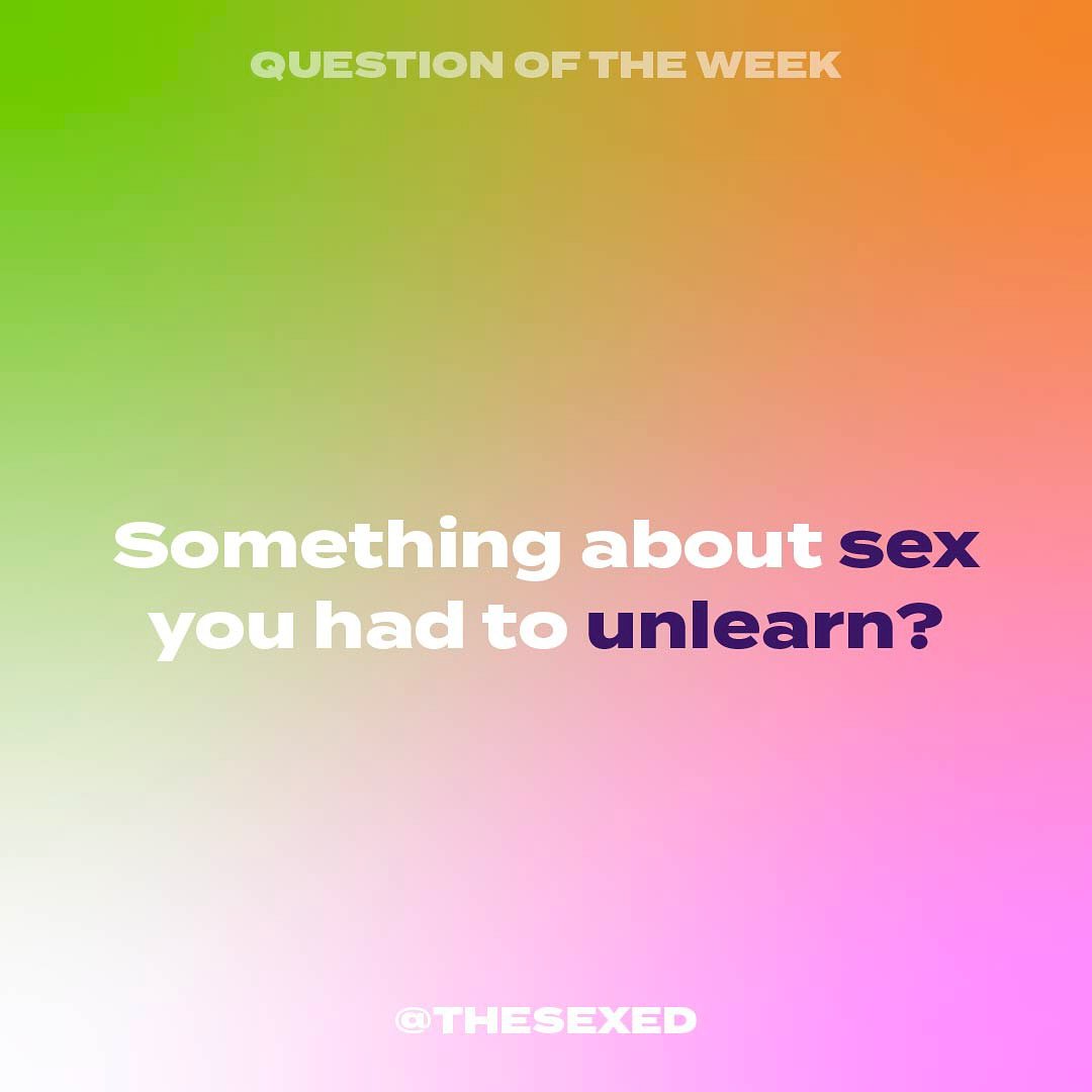 Comment below! 
⠀⠀⠀⠀⠀⠀⠀⠀⠀
⠀⠀⠀⠀⠀⠀⠀⠀⠀
PSA: At The Sex Ed, we intend to create a safe environment for our community to feel heard, use their voices, and share experiences. We do not condone sending illicit images and/or harassment of any form to any of 
