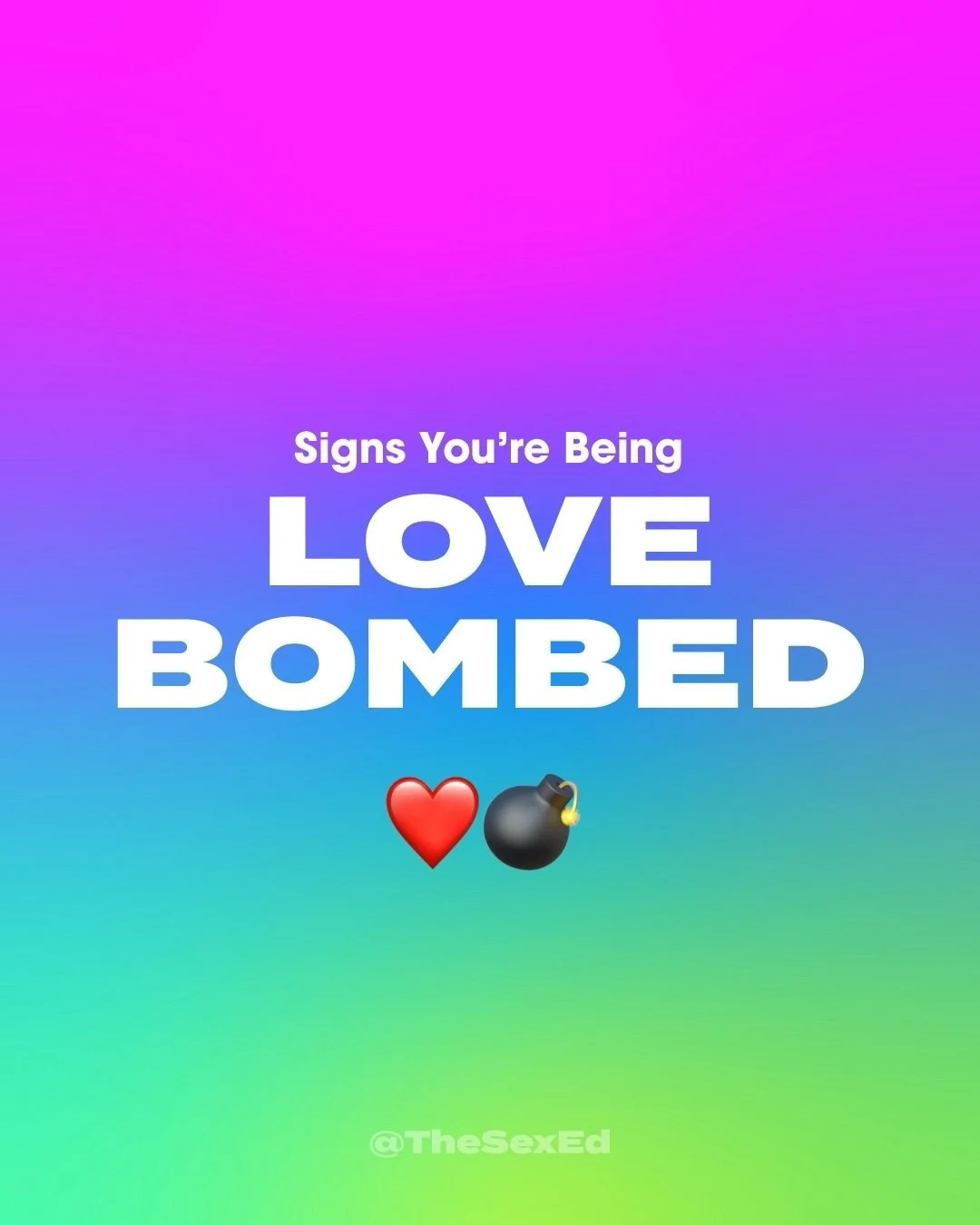 Not sure what love bombing is? Check out our guide, signs you&rsquo;re being love bombed for more info!