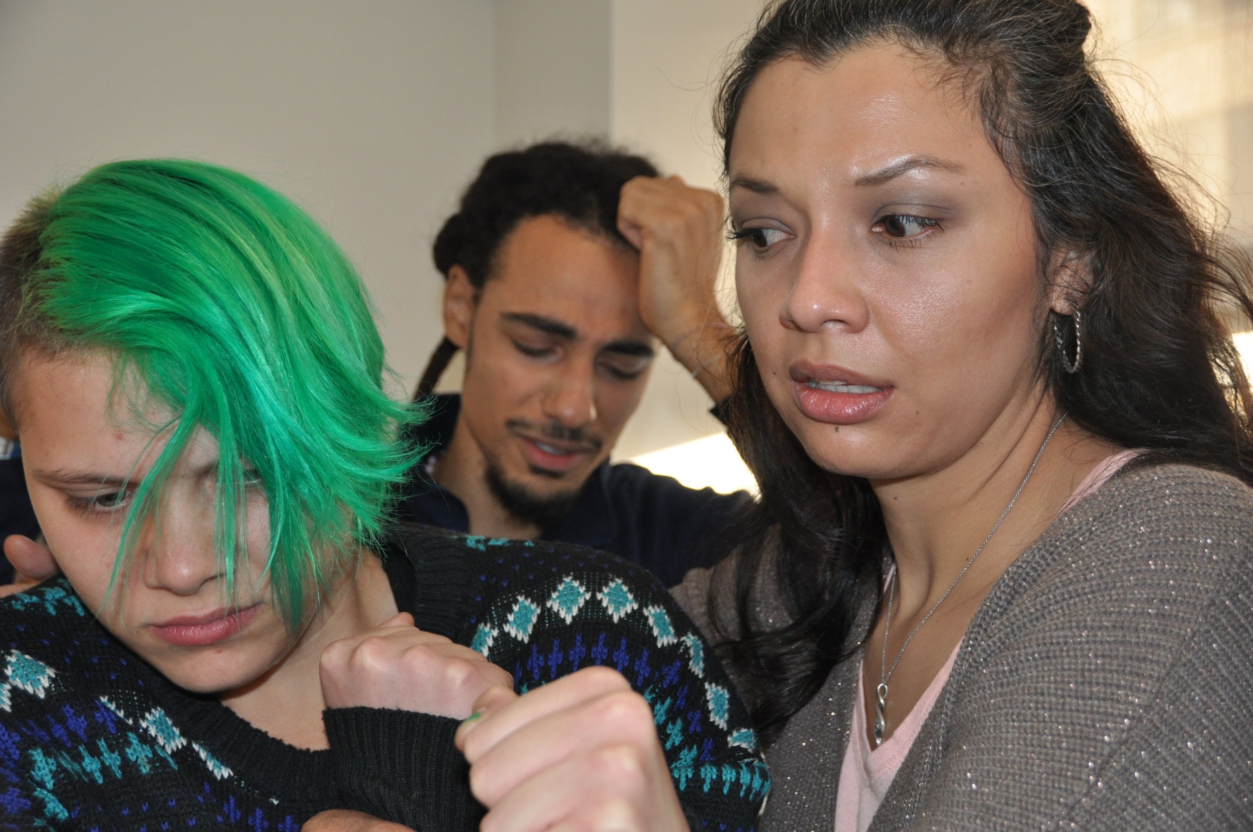  (L-R) Genevieve Windbiel, Silvestre Rasuk, Cynthia Bastidas | Photo: Jacki Goldhammer 