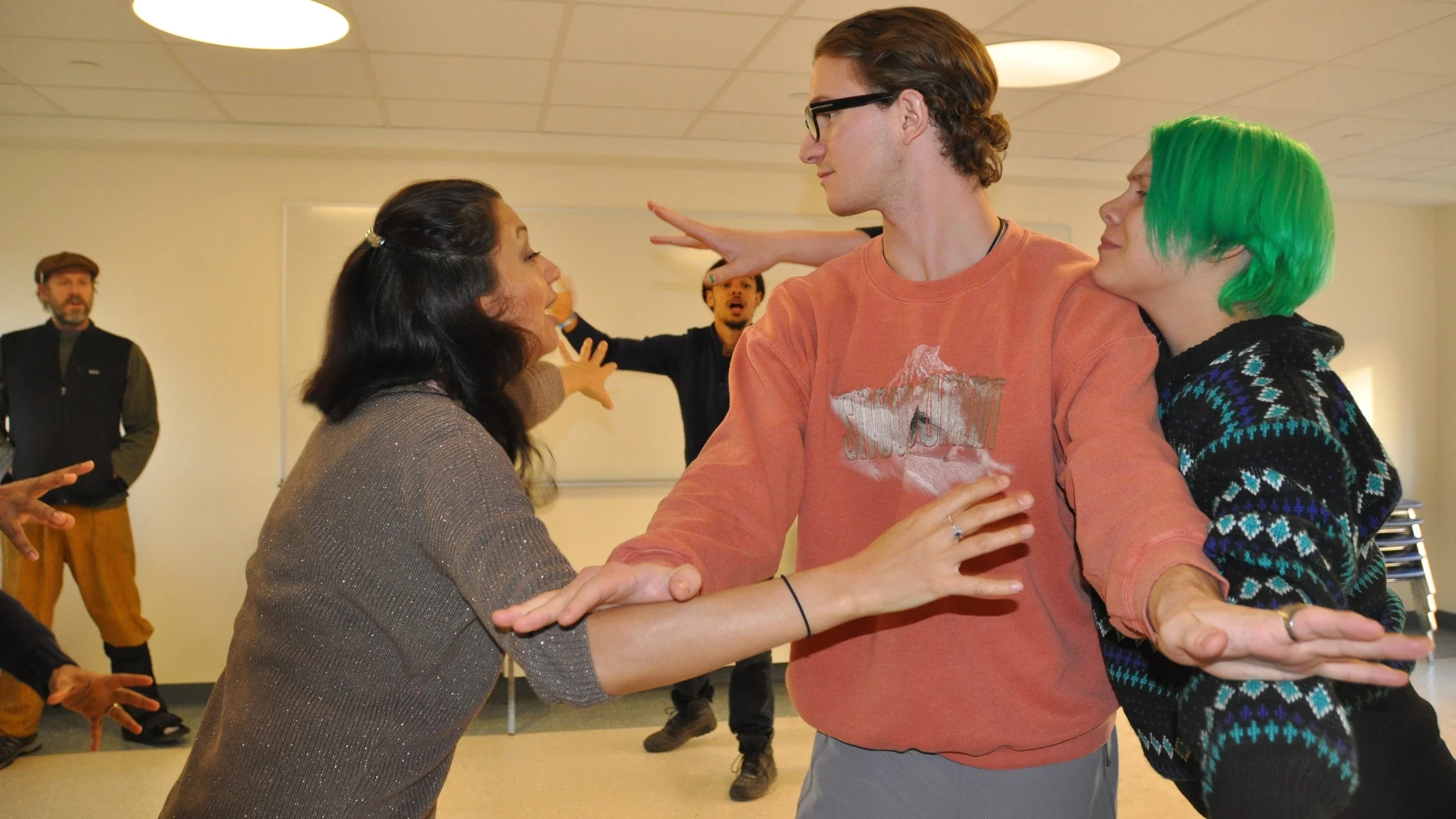 (L-R) Josh Liveright, Cynthia Bastidas, Silvestre Rasuk, Max Lebox, Genevieve Windbiel | Photo: Jacki Goldhammer
