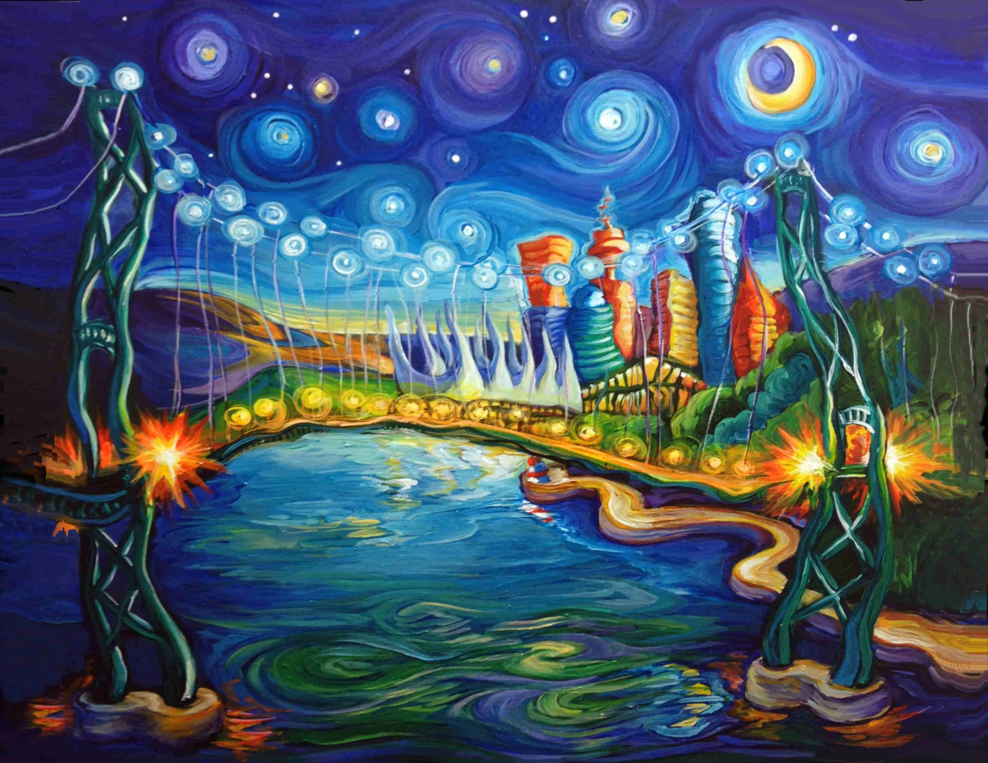 Night Out Over Lions Gate