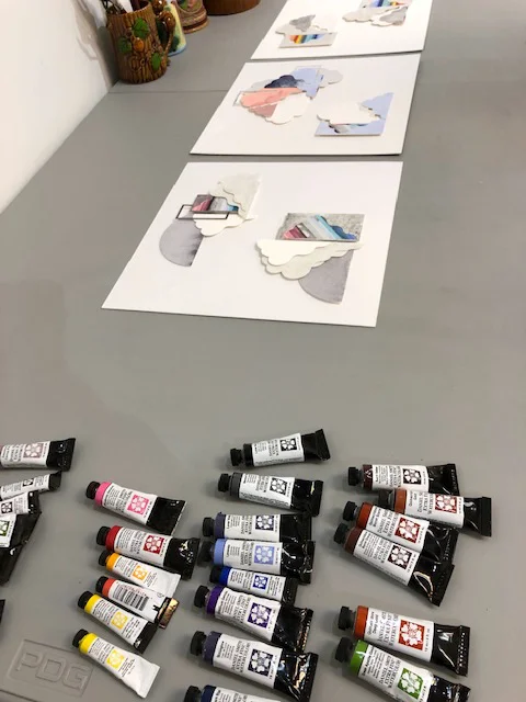 Watercolours at the ready