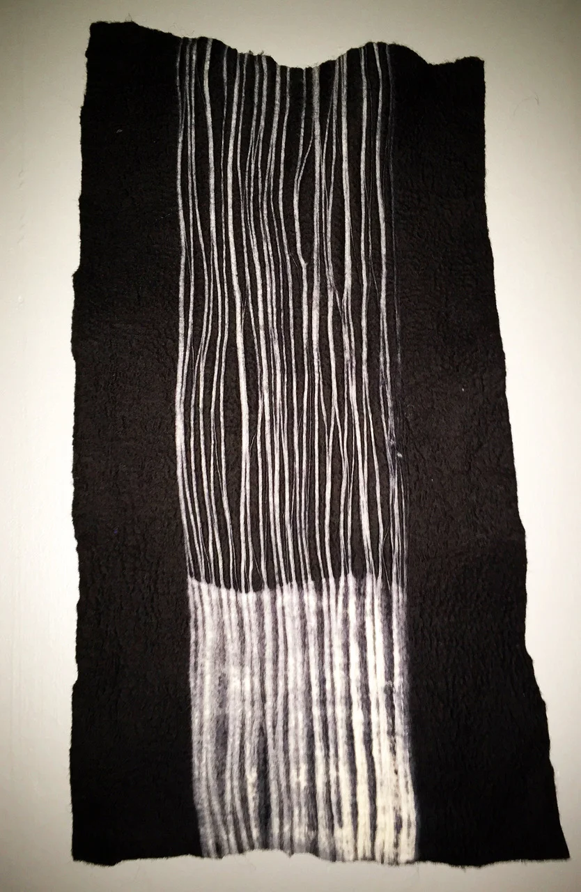 Large dynamic felted panel